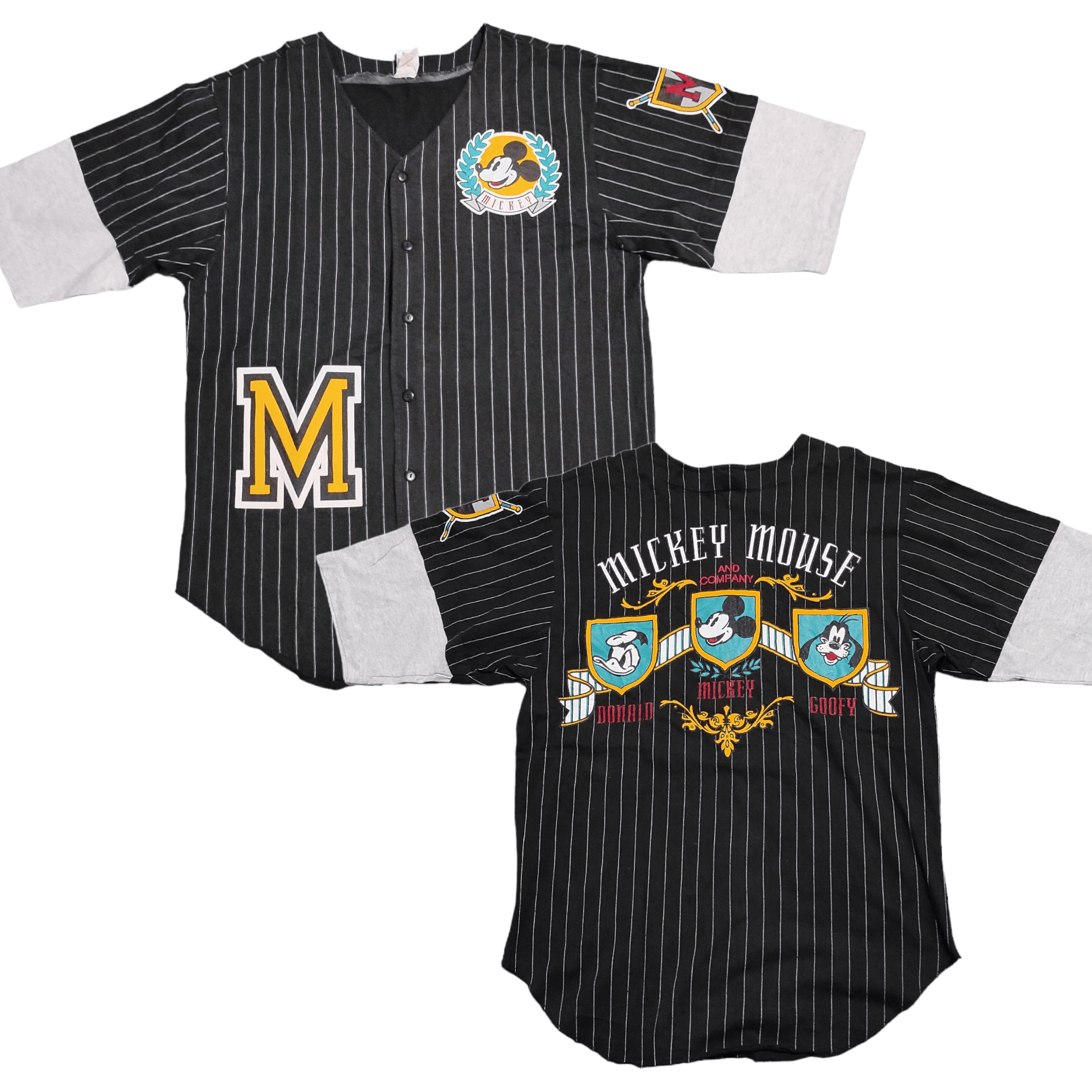Disney Vintage Disney Mickey Mouse Baseball Jersey Made In USA Size US L / EU 52-54 / 3 - 1 Thumbnail