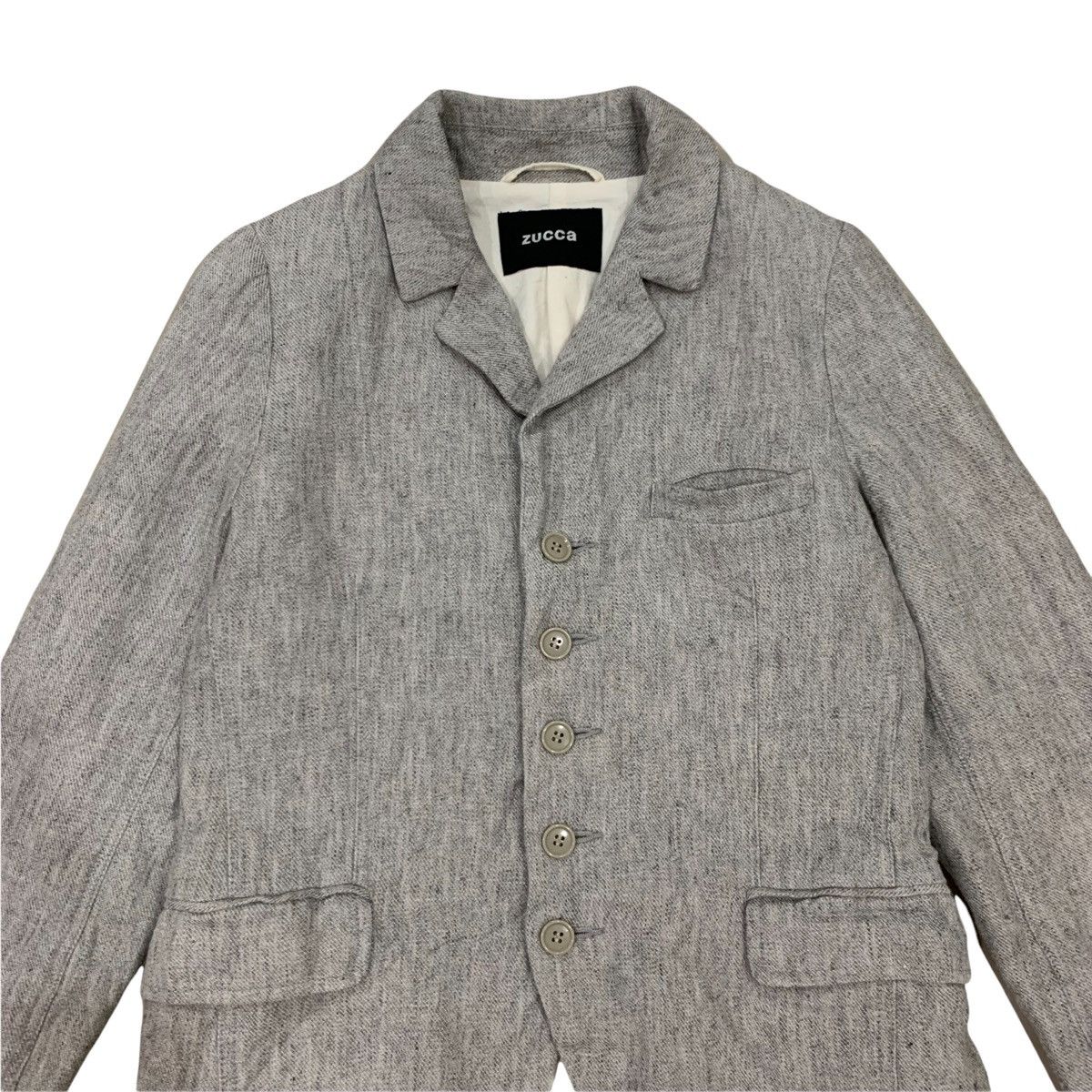 CABANE de ZUCCa ZUCCA Hemp Button Jacket Size S / US 4 / IT 40 - 4 Thumbnail