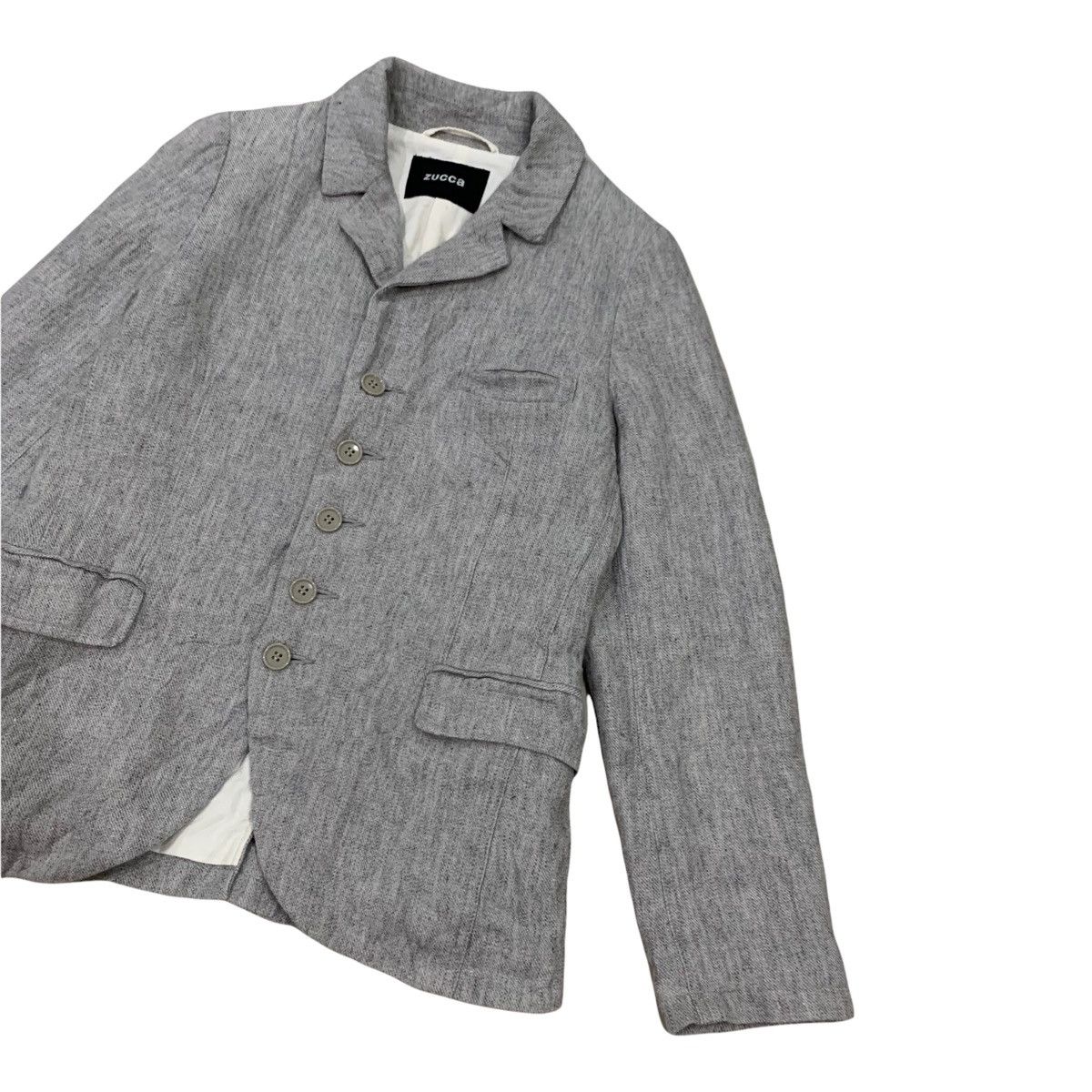CABANE de ZUCCa ZUCCA Hemp Button Jacket Size S / US 4 / IT 40 - 3 Thumbnail