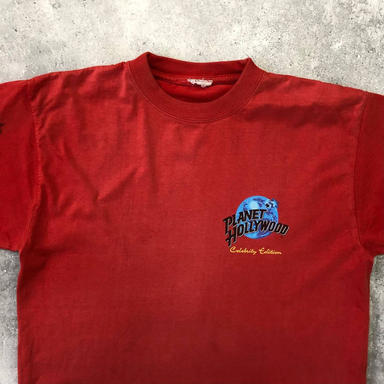 Planet Hollywood Vintage 90s Planet Hollywood Sylvester Stallone T Shirt Red Size US L / EU 52-54 / 3 - 3 Thumbnail