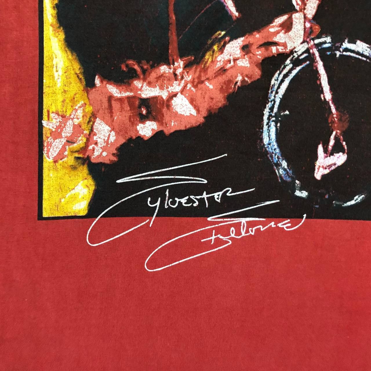 Planet Hollywood Vintage 90s Planet Hollywood Sylvester Stallone T Shirt Red Size US L / EU 52-54 / 3 - 14 Thumbnail