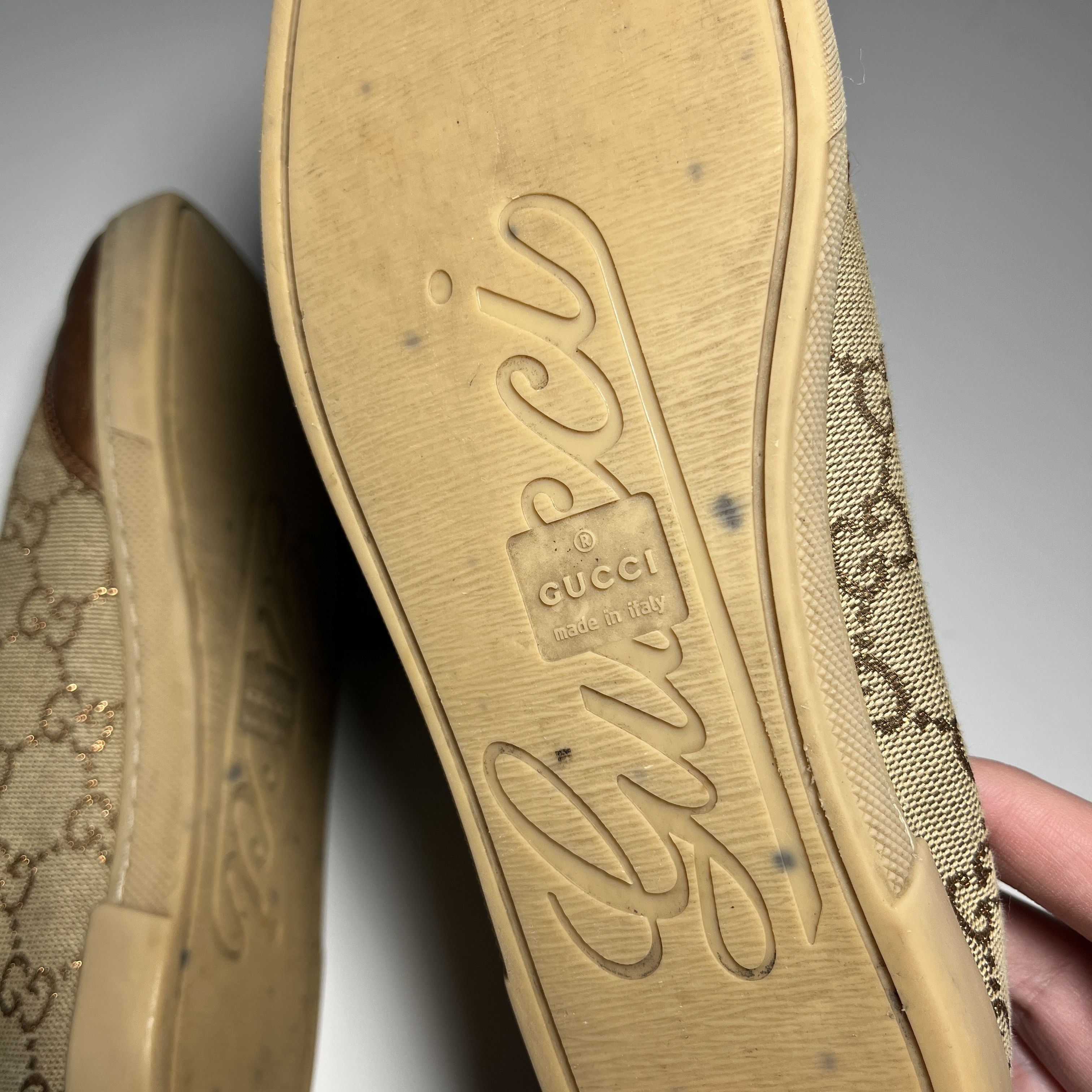 Gucci Women's Gucci GG Monogram High Top Sneakers Size 6 (EUR 35) Size US 5 / IT 35 - 12 Thumbnail