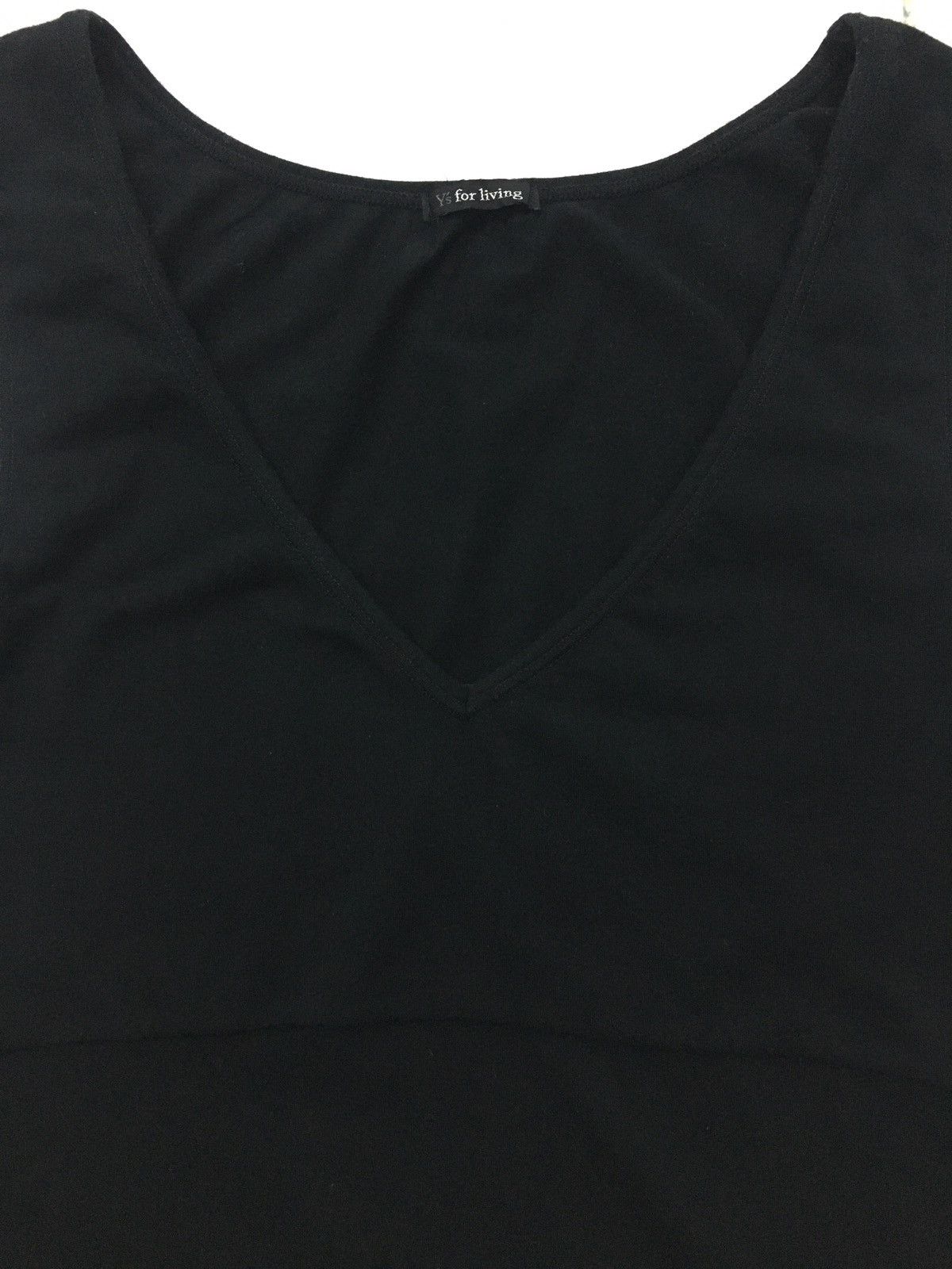 Y's × Yohji Yamamoto Y’s For Living Black Tank Top Size S / US 4 / IT 40 - 2 Thumbnail