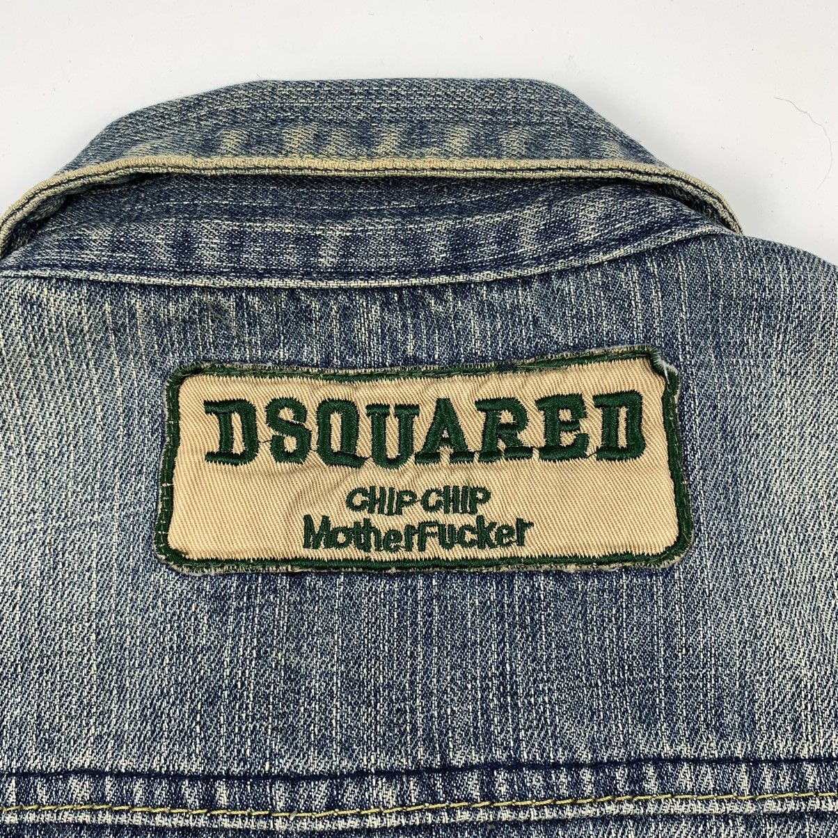 Dsquared2 Vintage Dsquared Chip Chip Motherfucker Denim jacket Size US M / EU 48-50 / 2 - 18 Thumbnail