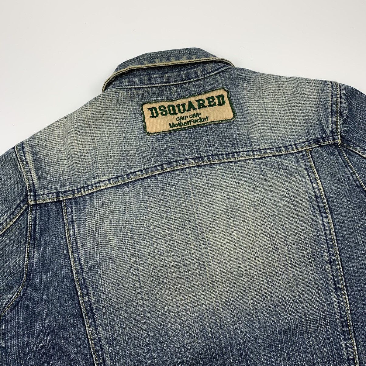 Dsquared2 Vintage Dsquared Chip Chip Motherfucker Denim jacket Size US M / EU 48-50 / 2 - 17 Thumbnail