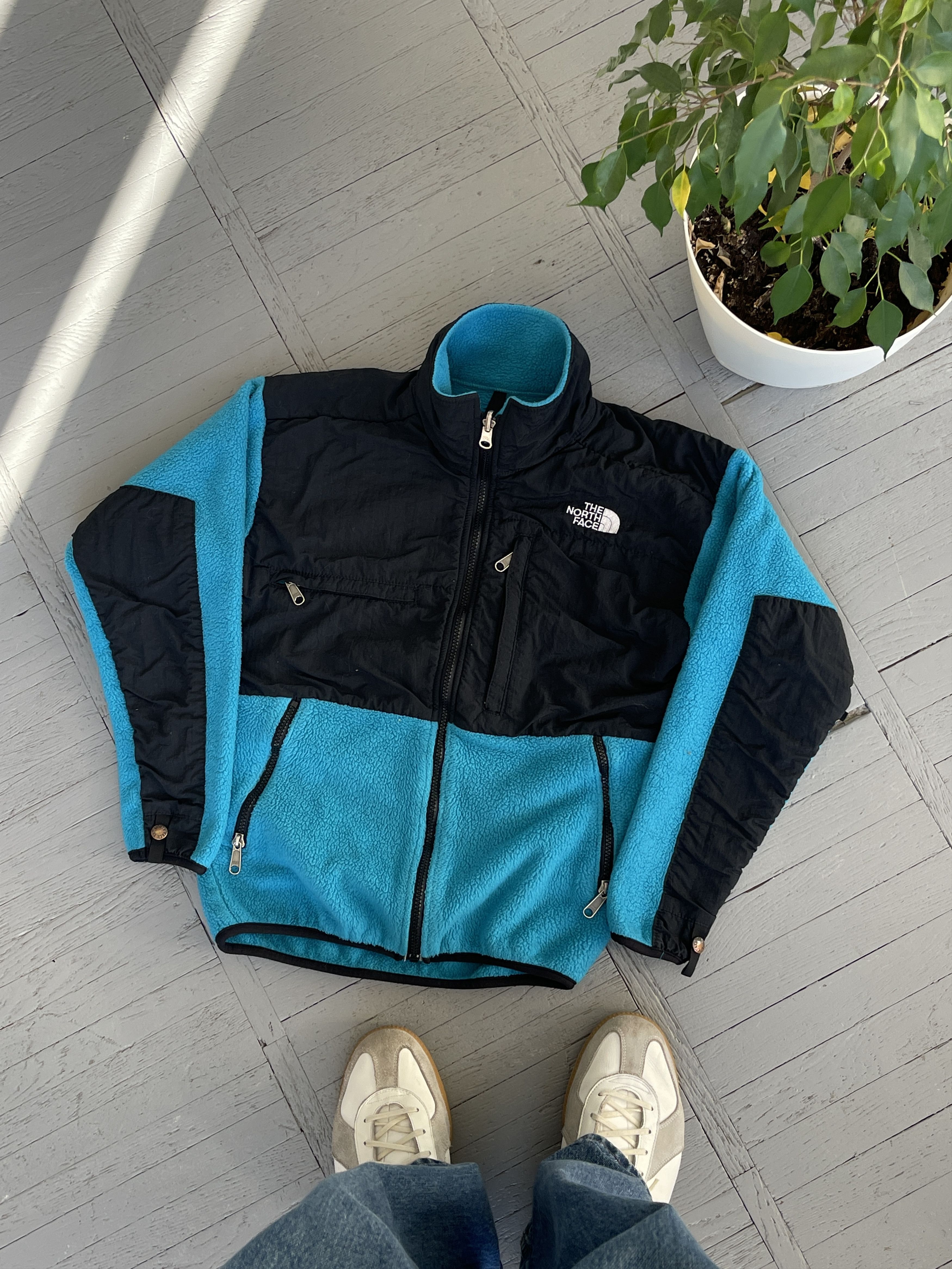 THE NORTH FACE Fleece Jacket, Men's Size L polyester blue type Vintage Second Hand