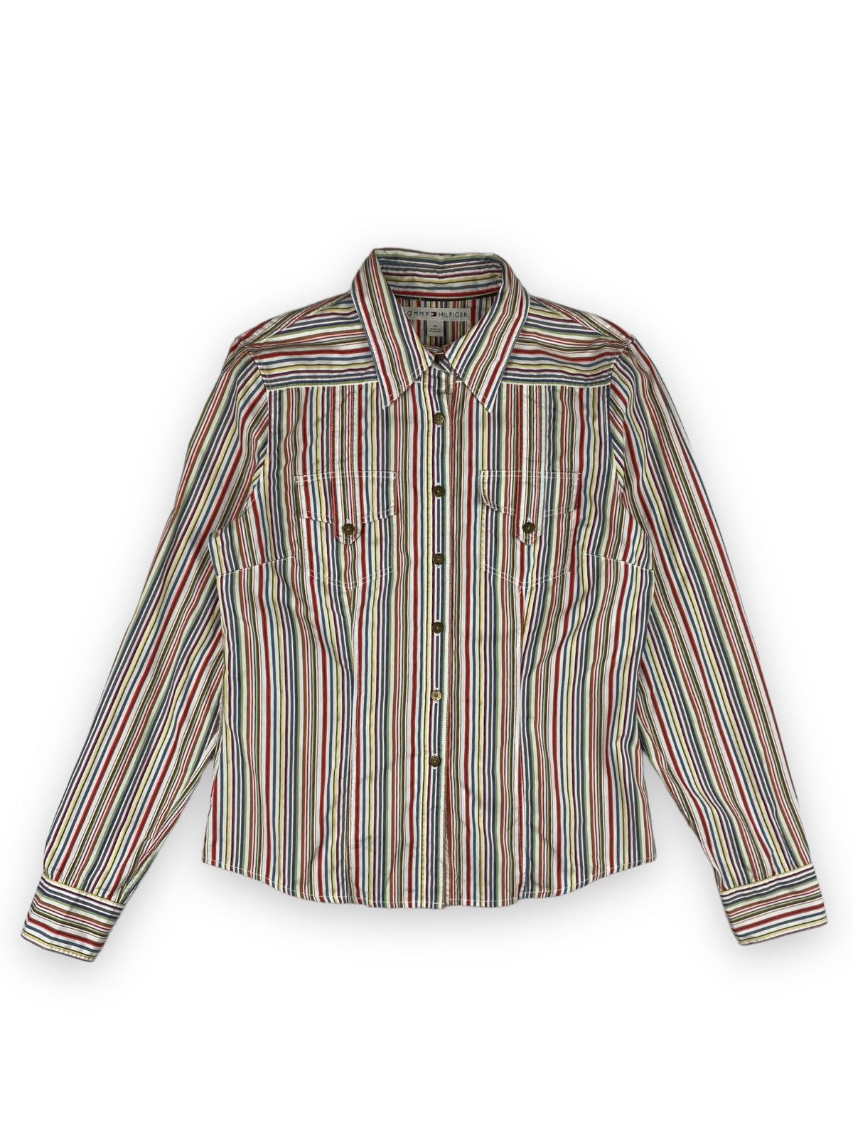 Tommy Hilfiger Woman Vintage Tommy Hilfiger Shirt Long Sleeve Size M Size M / US 6-8 / IT 42-44 - 2 Thumbnail