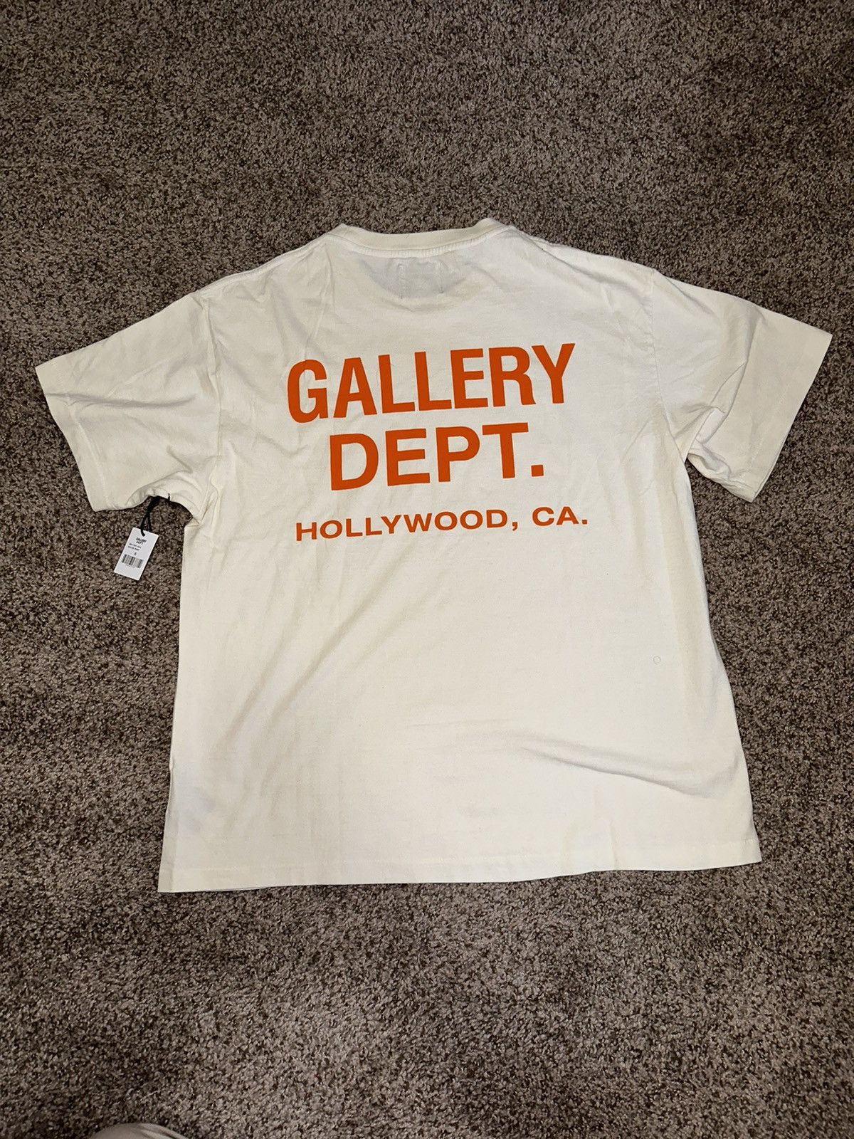 Gallery Dept Shirt - cheapest Orange Cream Souvenir T-shirt