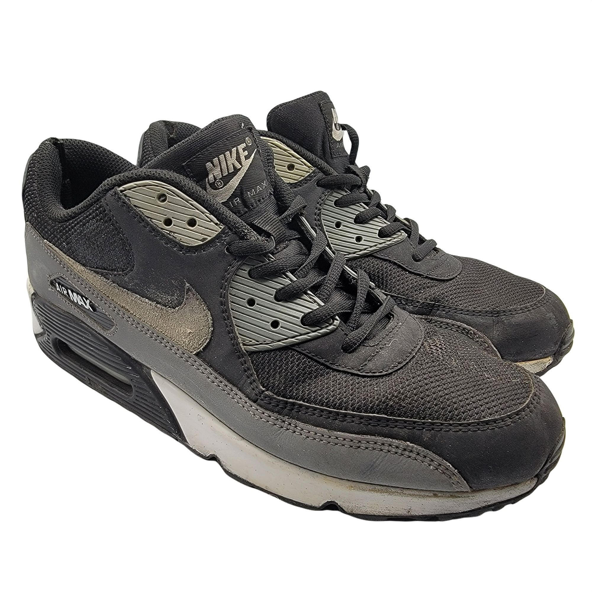 Nike Air Max 90 Essential Black Cool Grey White Mens Size 11