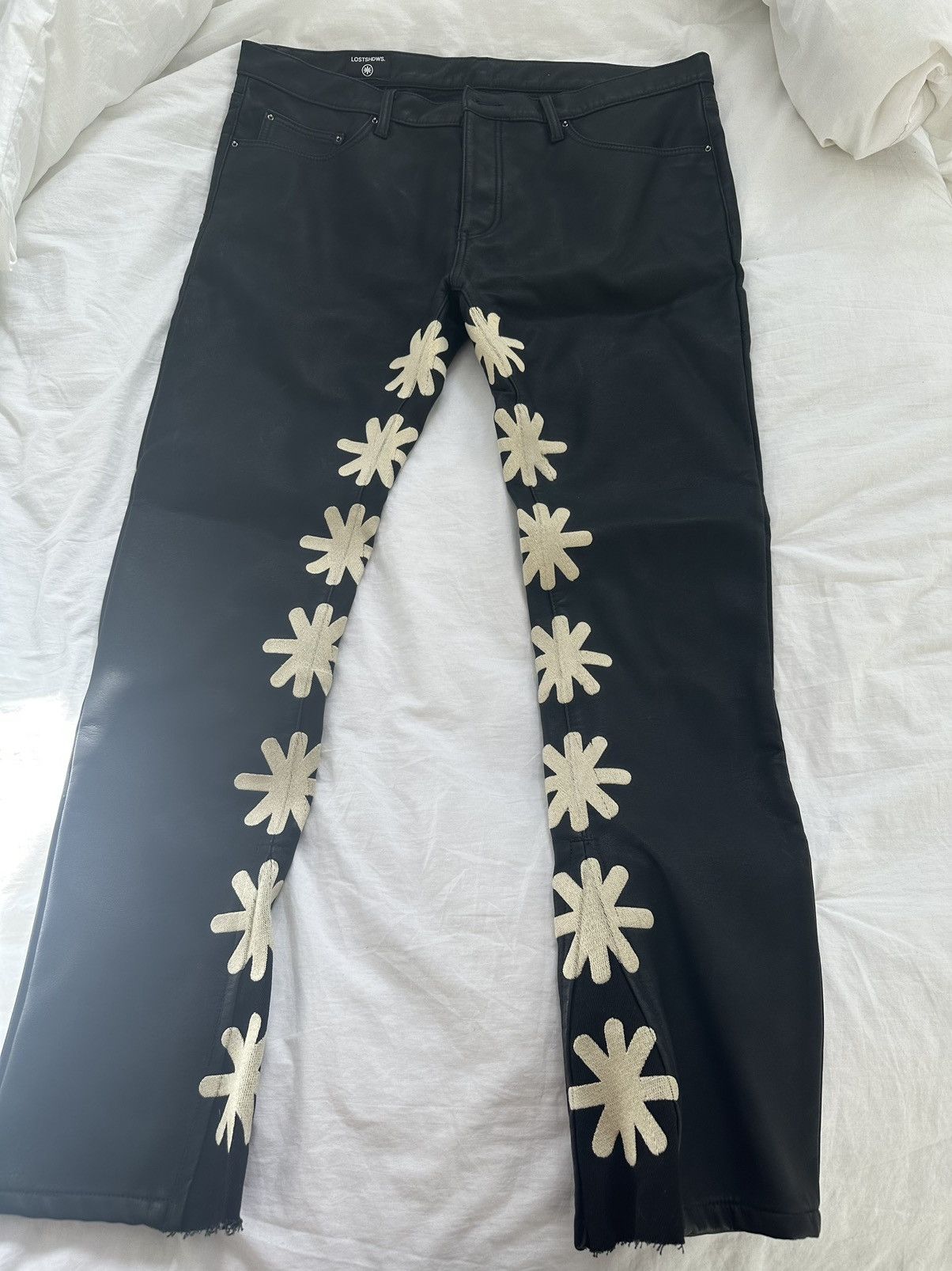Japanese Brand × Streetwear Lost shadows leather denim | Grailed