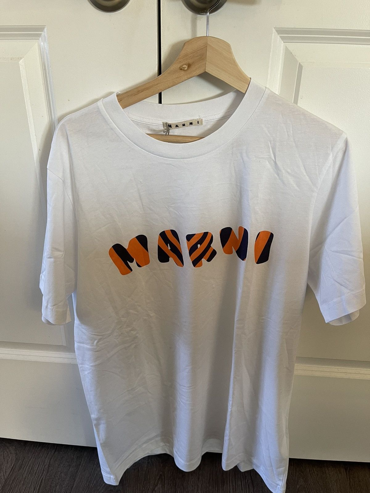 Marni Logo Print Cotton-Jersey T-Shirt