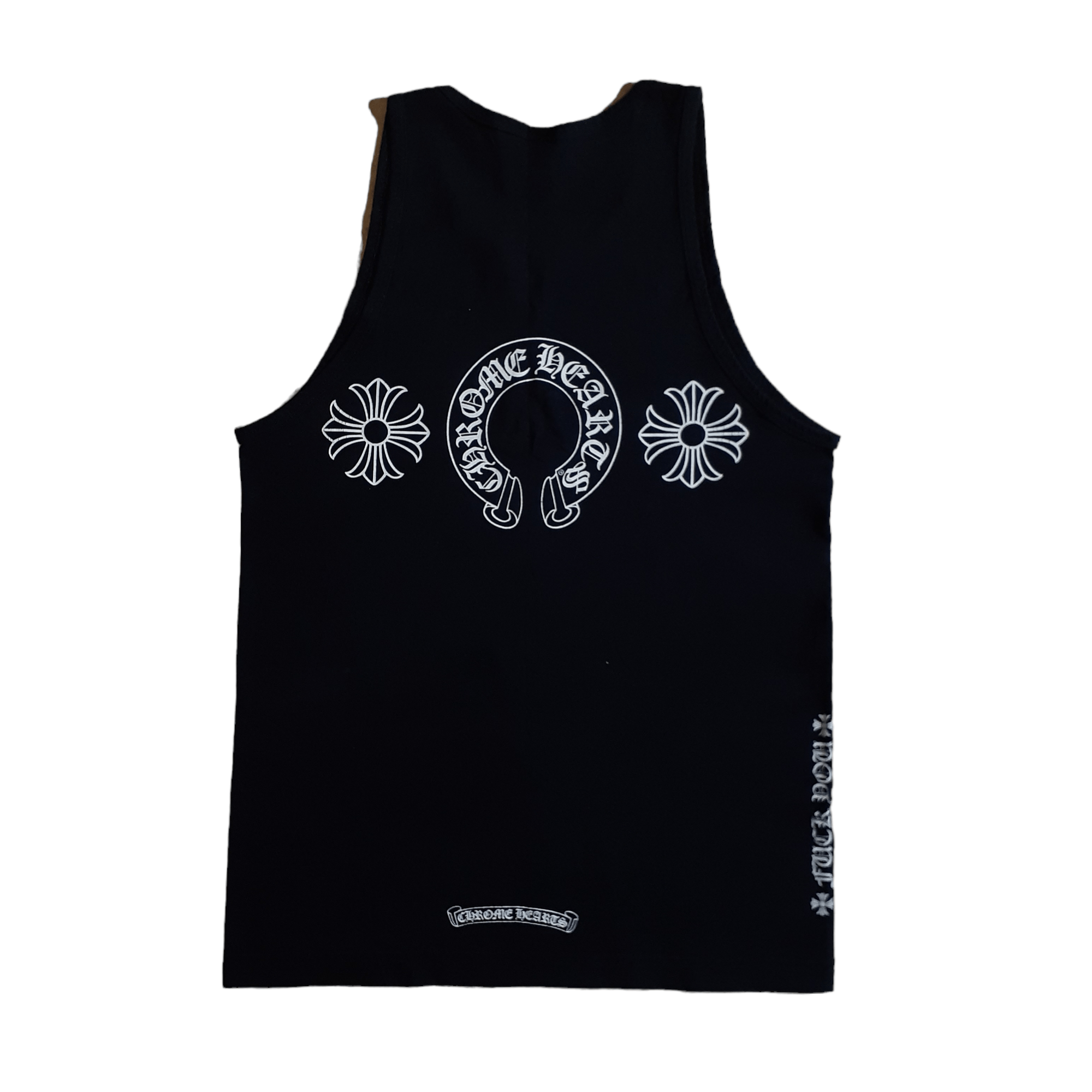 Chrome Hearts Horseshoe Logo Tank Top Black
