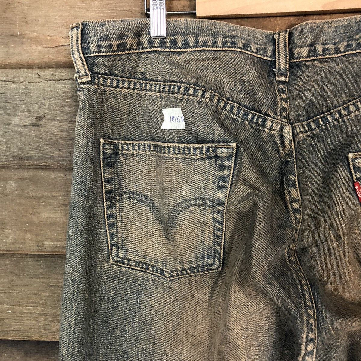 Levi's Levis 534 faded vintage denim jeans pants #106B Size US 35 - 11 Thumbnail