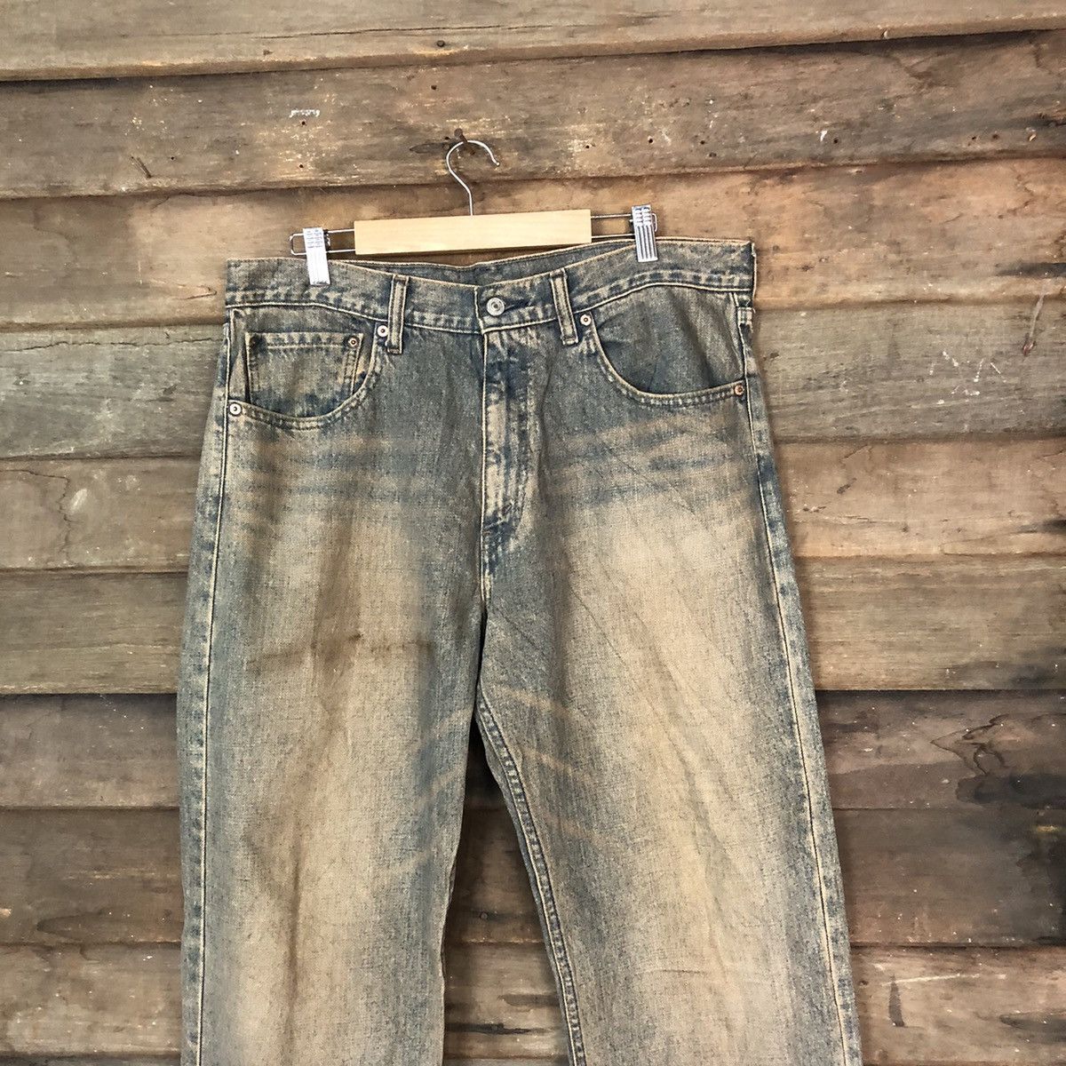 Levi's Levis 534 faded vintage denim jeans pants #106B Size US 35 - 2 Thumbnail