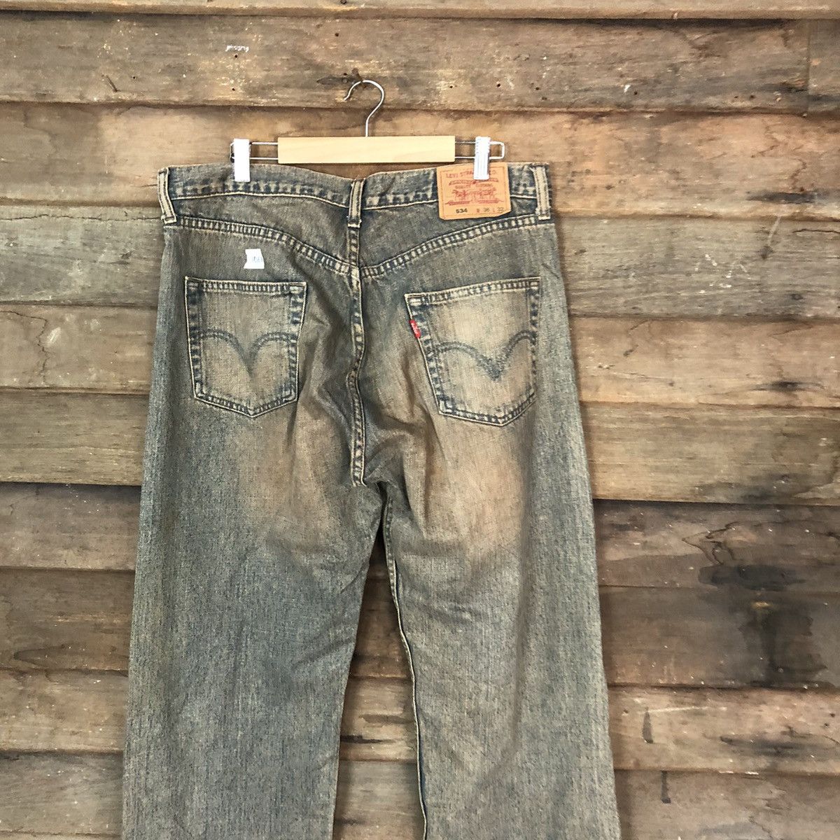 Levi's Levis 534 faded vintage denim jeans pants #106B Size US 35 - 9 Thumbnail