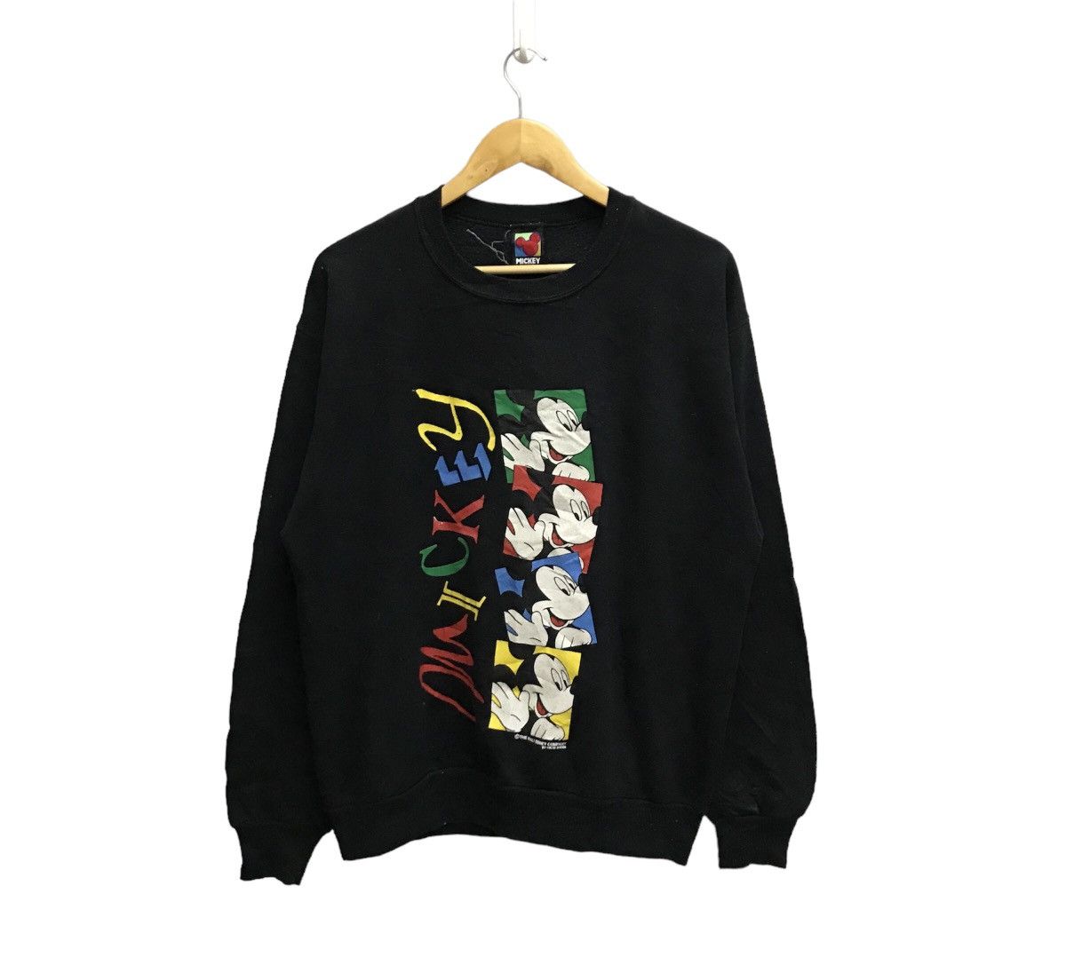 Mickey Mouse Vintage 90s Mickey Mouse by Velva Sheen Sweatshirt Size US M / EU 48-50 / 2 - 1 Thumbnail