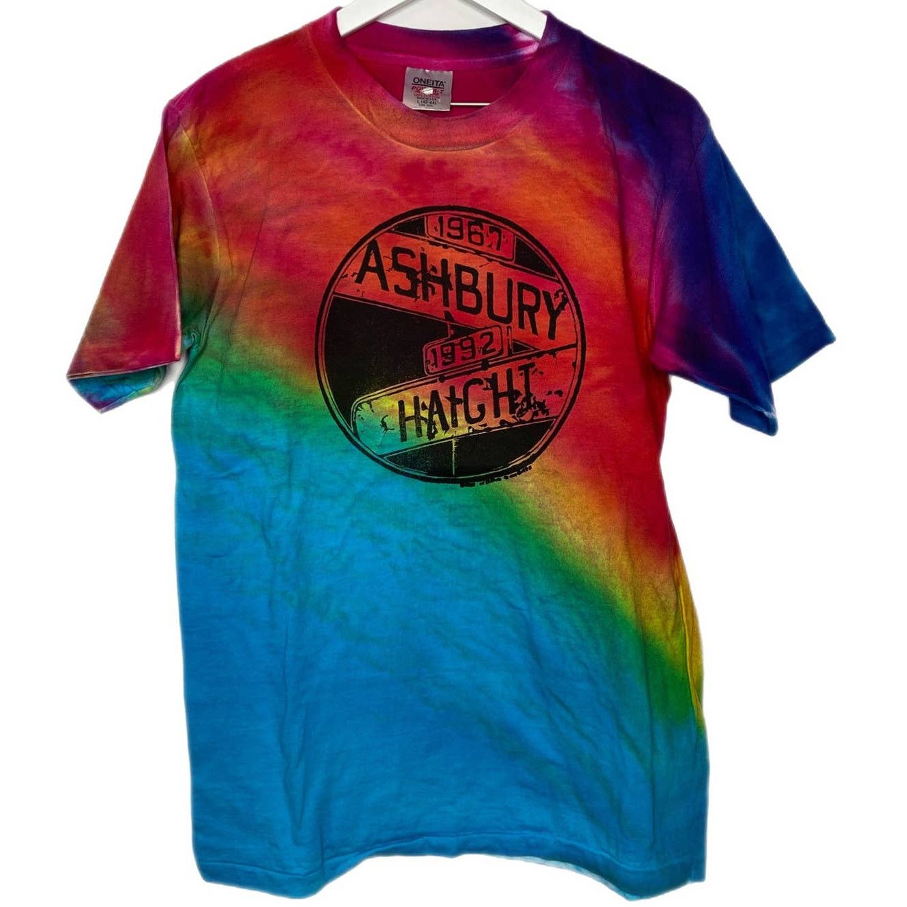 Vintage Vintage 90's Single Stitch Haight Ashbury Tie Dye T Shirt | Grailed