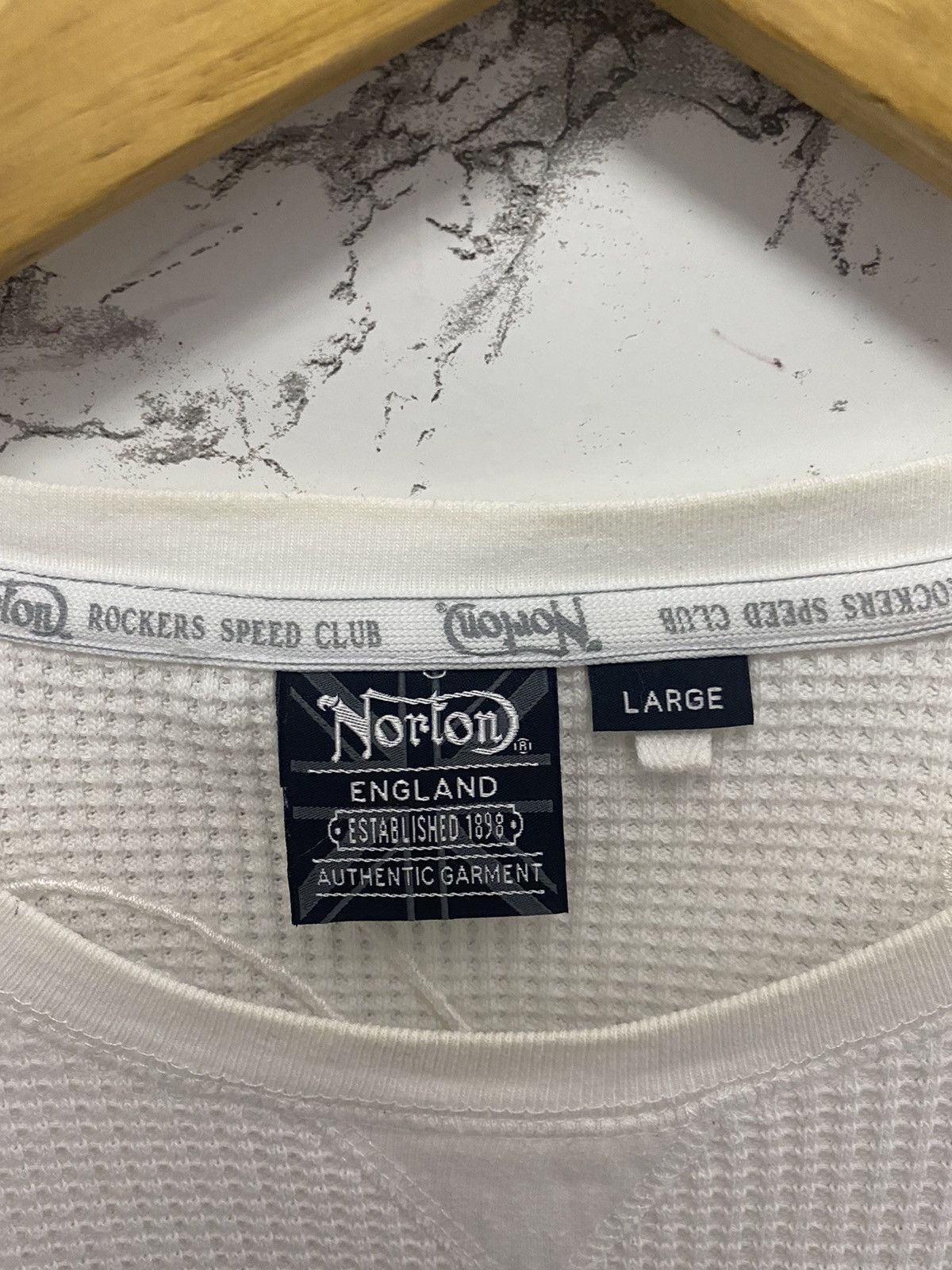 Norton × Sports Specialties × Vintage Norton Motorcyle Big Logo Long Sleeve Size US M / EU 48-50 / 2 - 6 Thumbnail