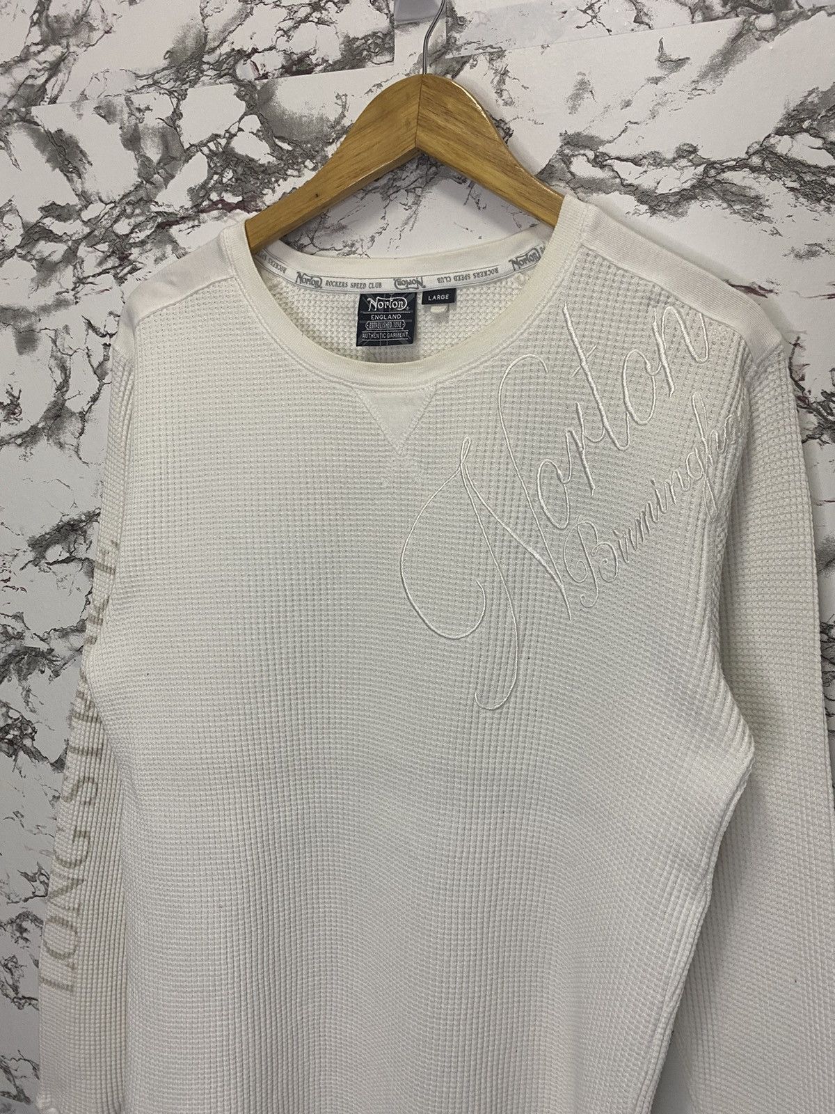 Norton × Sports Specialties × Vintage Norton Motorcyle Big Logo Long Sleeve Size US M / EU 48-50 / 2 - 4 Thumbnail