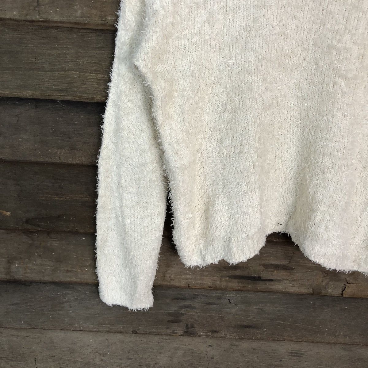 Homespun Knitwear × Japanese Brand × Vintage Hypen World Gallery Shag Shaggy Fur Mohair Knitwear #7006 Size M / US 6-8 / IT 42-44 - 4 Thumbnail