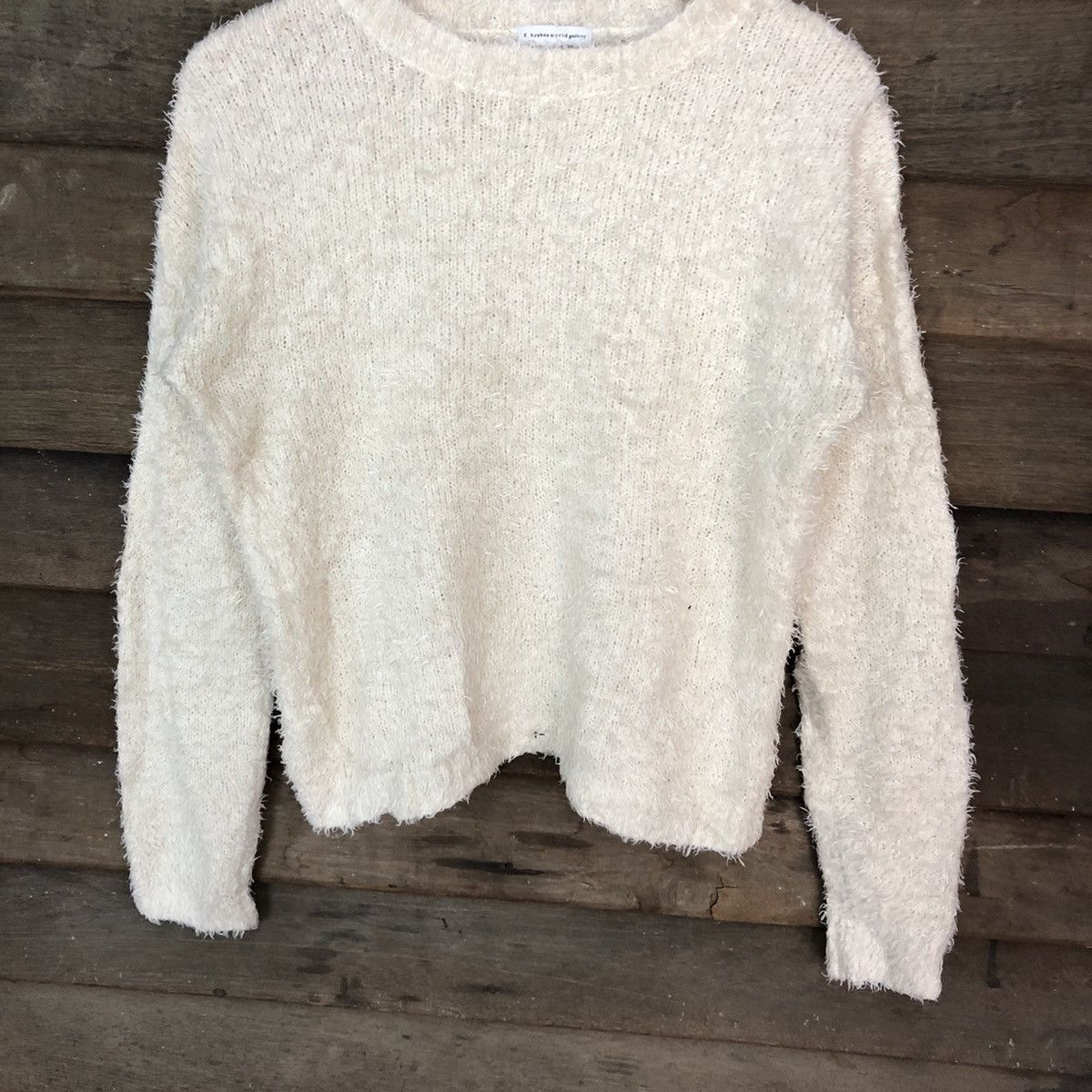 Homespun Knitwear × Japanese Brand × Vintage Hypen World Gallery Shag Shaggy Fur Mohair Knitwear #7006 Size M / US 6-8 / IT 42-44 - 3 Thumbnail