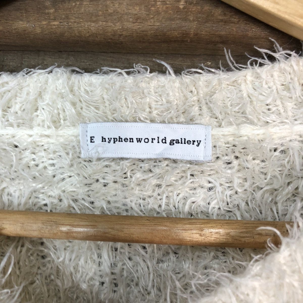 Homespun Knitwear × Japanese Brand × Vintage Hypen World Gallery Shag Shaggy Fur Mohair Knitwear #7006 Size M / US 6-8 / IT 42-44 - 7 Thumbnail