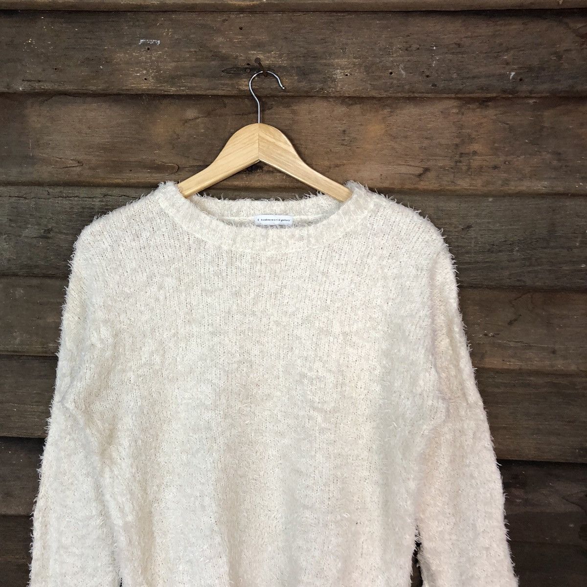Homespun Knitwear × Japanese Brand × Vintage Hypen World Gallery Shag Shaggy Fur Mohair Knitwear #7006 Size M / US 6-8 / IT 42-44 - 2 Thumbnail