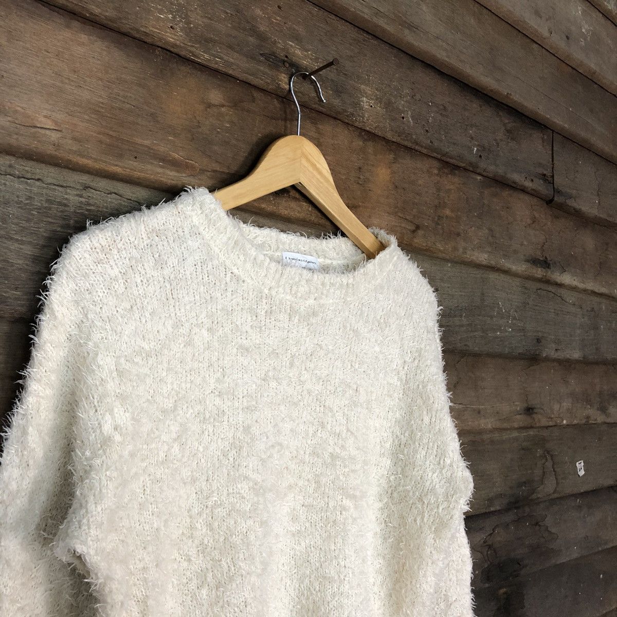 Homespun Knitwear × Japanese Brand × Vintage Hypen World Gallery Shag Shaggy Fur Mohair Knitwear #7006 Size M / US 6-8 / IT 42-44 - 6 Thumbnail