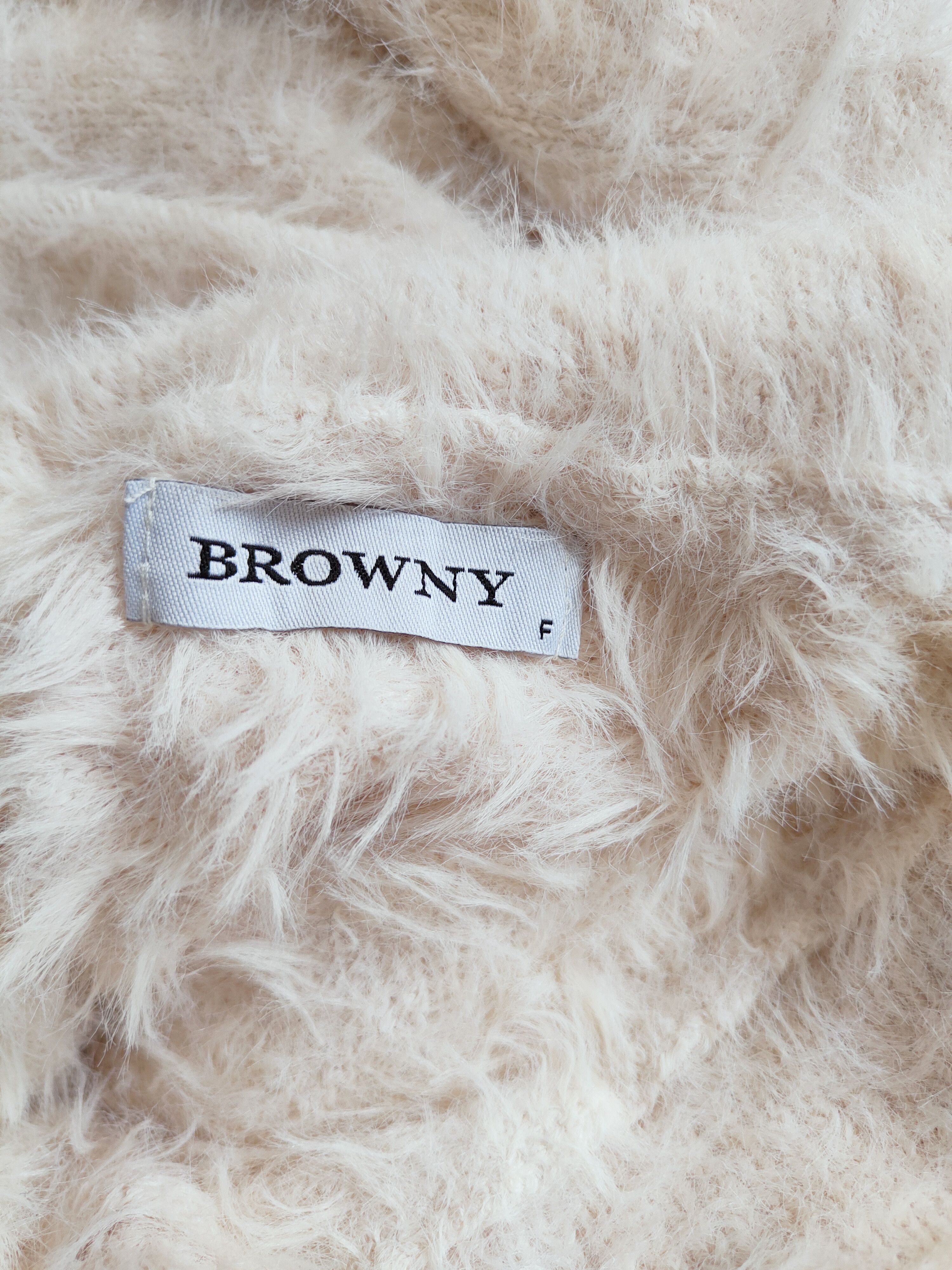 Homespun Knitwear × Japanese Brand Browny White Shag Shaggy Fur Mohair Knitwear #S273 Size XS / US 0-2 / IT 36-38 - 10 Thumbnail