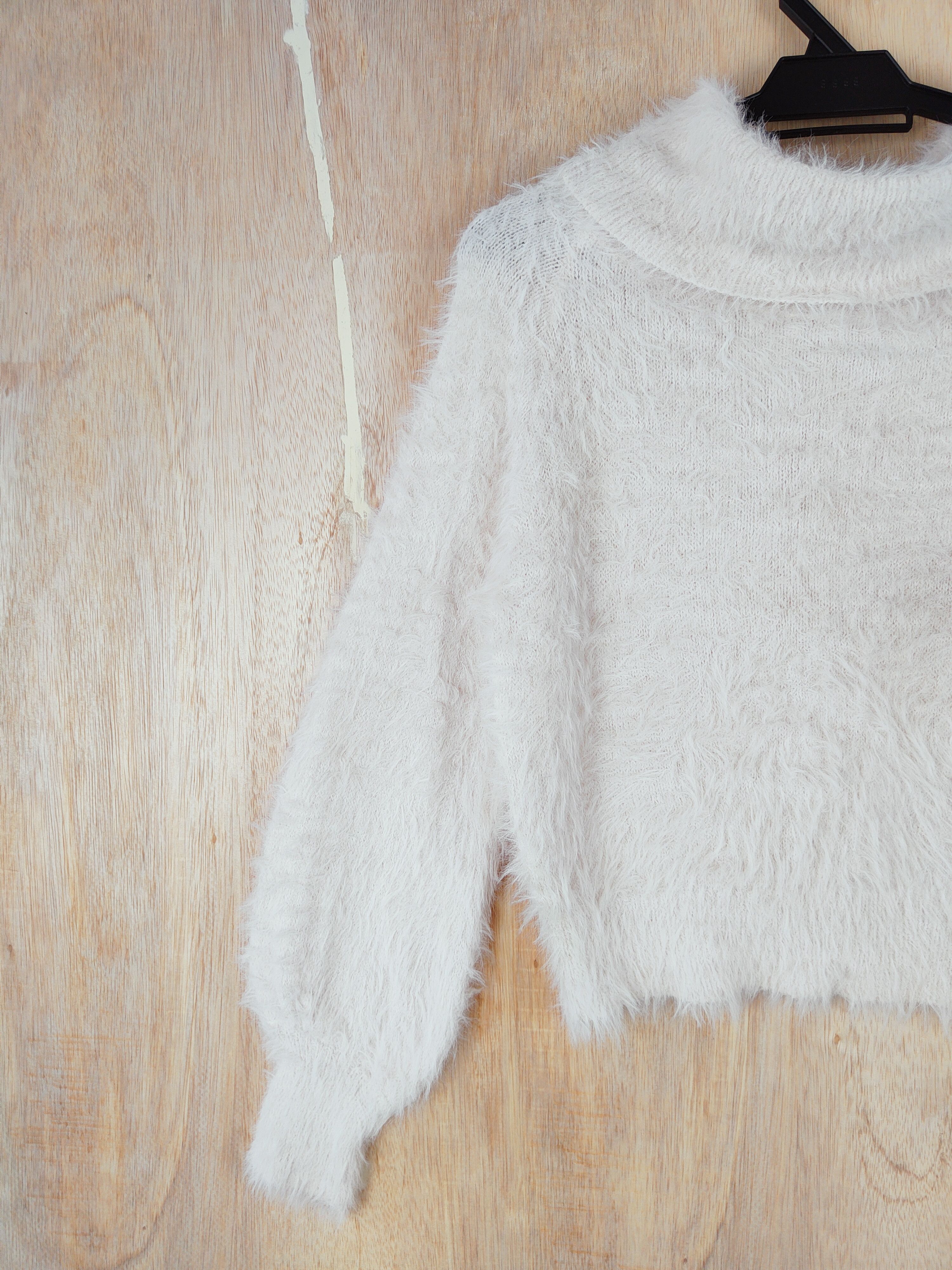 Homespun Knitwear × Japanese Brand Browny White Shag Shaggy Fur Mohair Knitwear #S273 Size XS / US 0-2 / IT 36-38 - 3 Thumbnail
