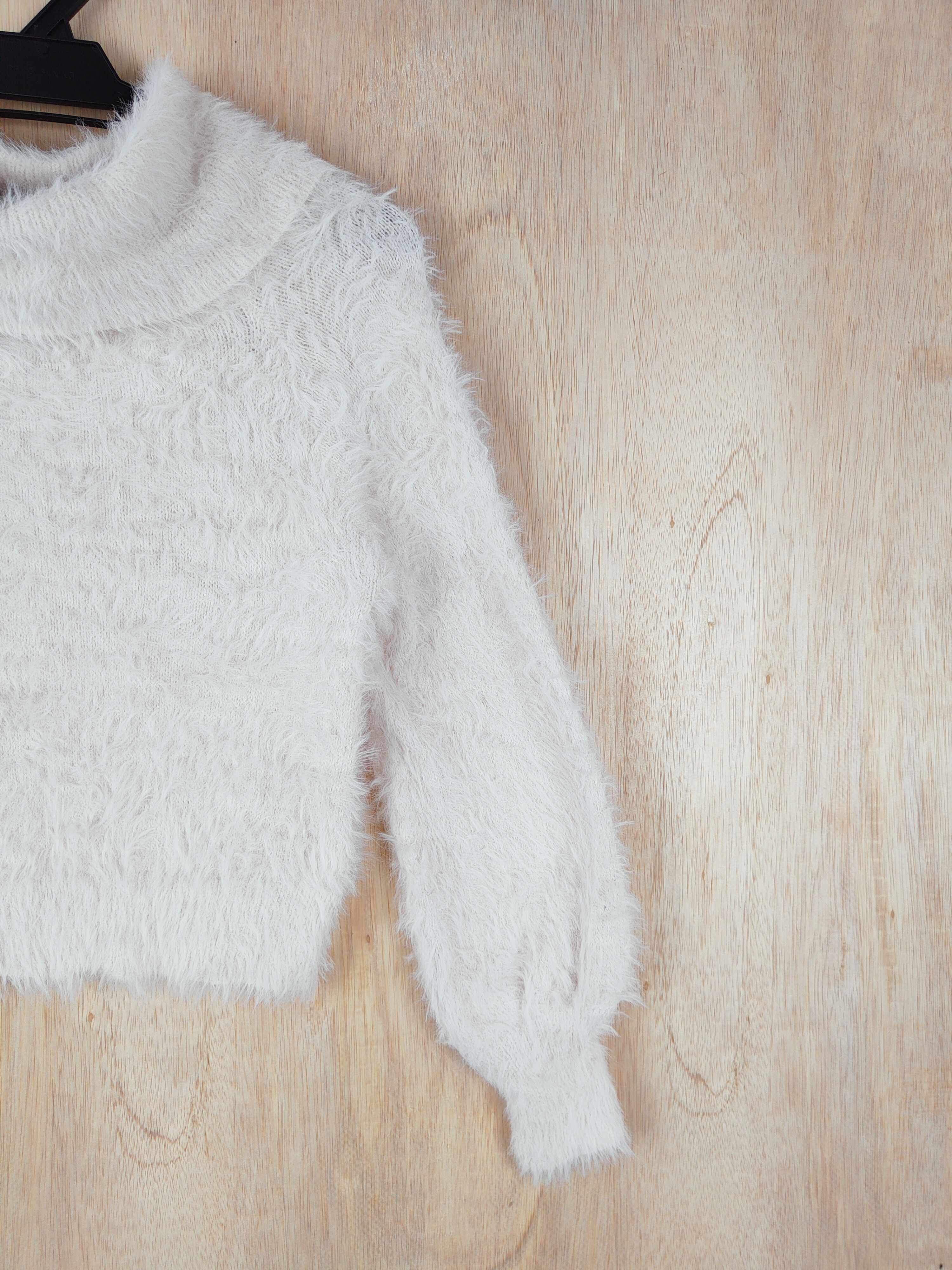 Homespun Knitwear × Japanese Brand Browny White Shag Shaggy Fur Mohair Knitwear #S273 Size XS / US 0-2 / IT 36-38 - 7 Thumbnail