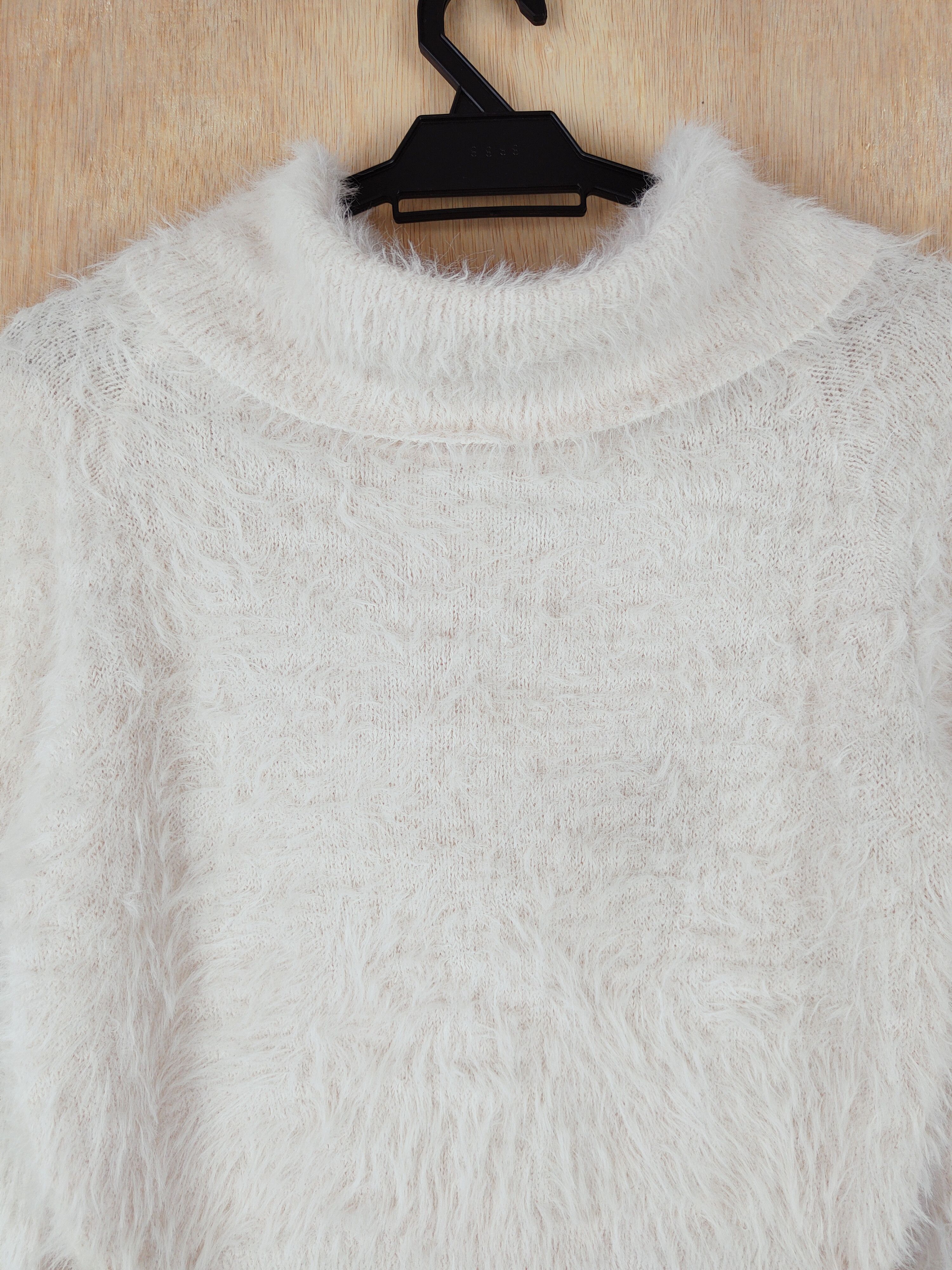 Homespun Knitwear × Japanese Brand Browny White Shag Shaggy Fur Mohair Knitwear #S273 Size XS / US 0-2 / IT 36-38 - 2 Thumbnail