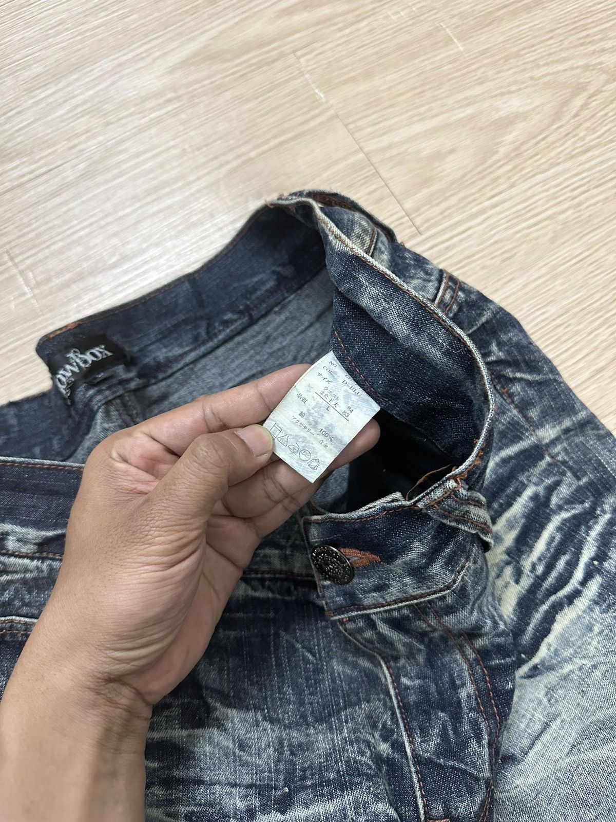 Japanese Brand × LOWBOX × Seditionaries Rare Lowbox Patchwork Punk Style Jeans Travis Scott Size 34" / US 12 / IT 48 - 10 Thumbnail