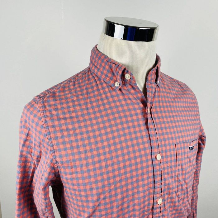 Vineyard Vines Vineyard Vines Small Slim Fit Tucker Shirt Red Blue ...