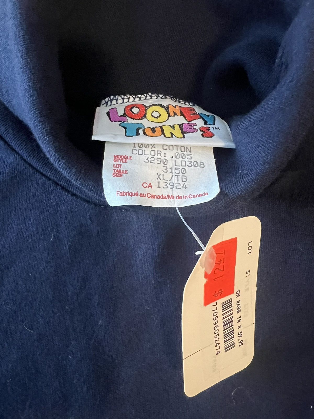 Cartoon Network × Vintage Vintage 1993 Bugs Bunny Elmer Fudd Long Sleeve Shirt 90s DS Size US XL / EU 56 / 4 - 4 Thumbnail