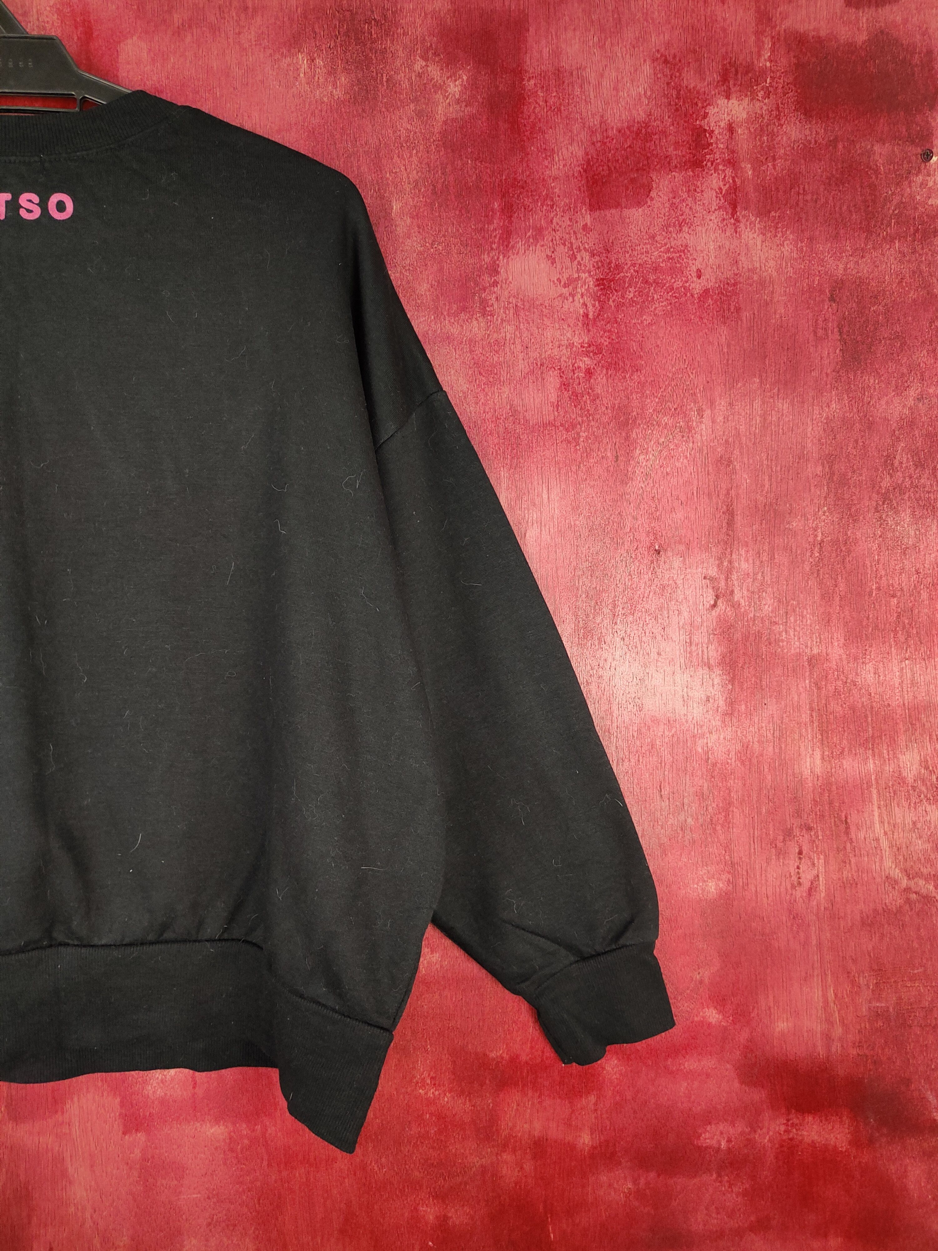 Disney × Japanese Brand Disney Pixar Lotso Black Sweatshirt #5768 Size M / US 6-8 / IT 42-44 - 12 Thumbnail