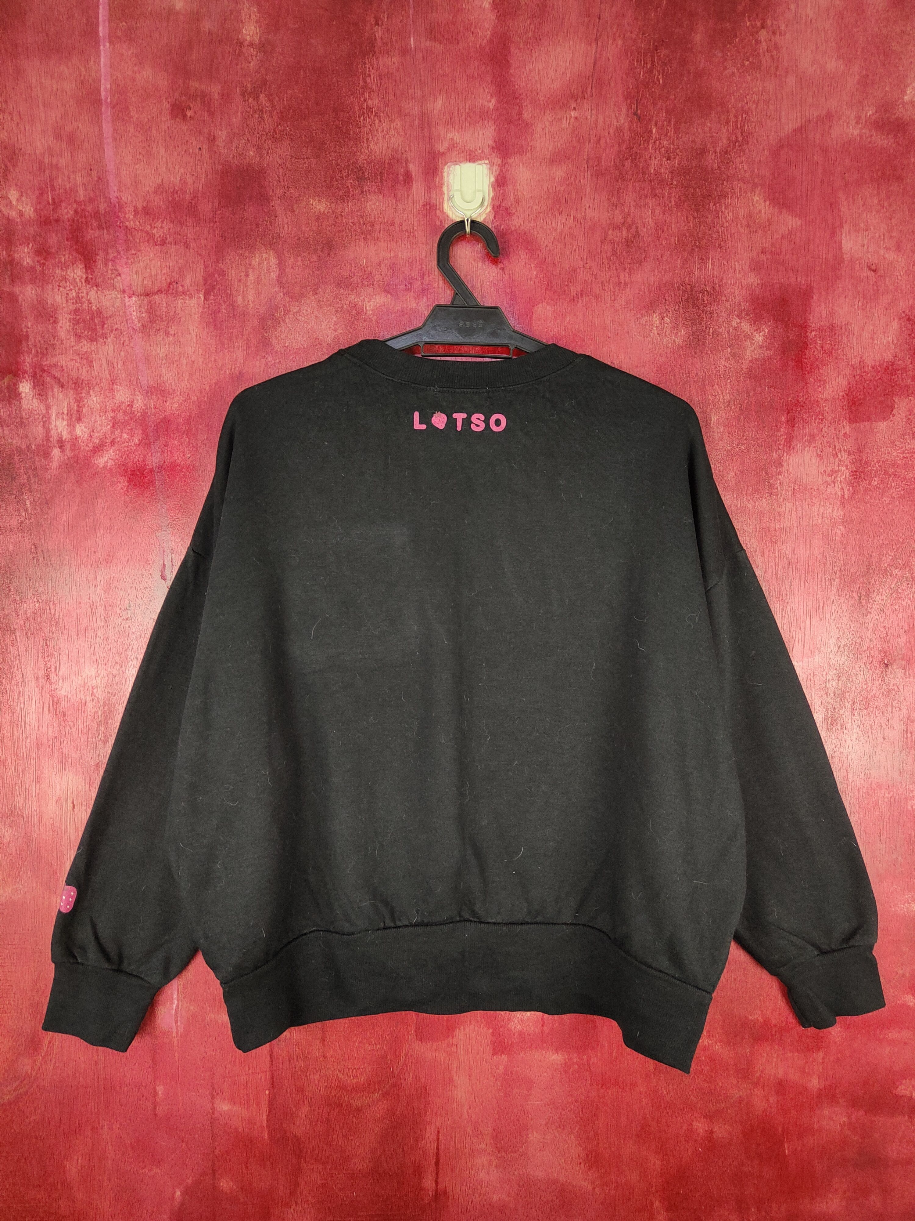 Disney × Japanese Brand Disney Pixar Lotso Black Sweatshirt #5768 Size M / US 6-8 / IT 42-44 - 9 Thumbnail