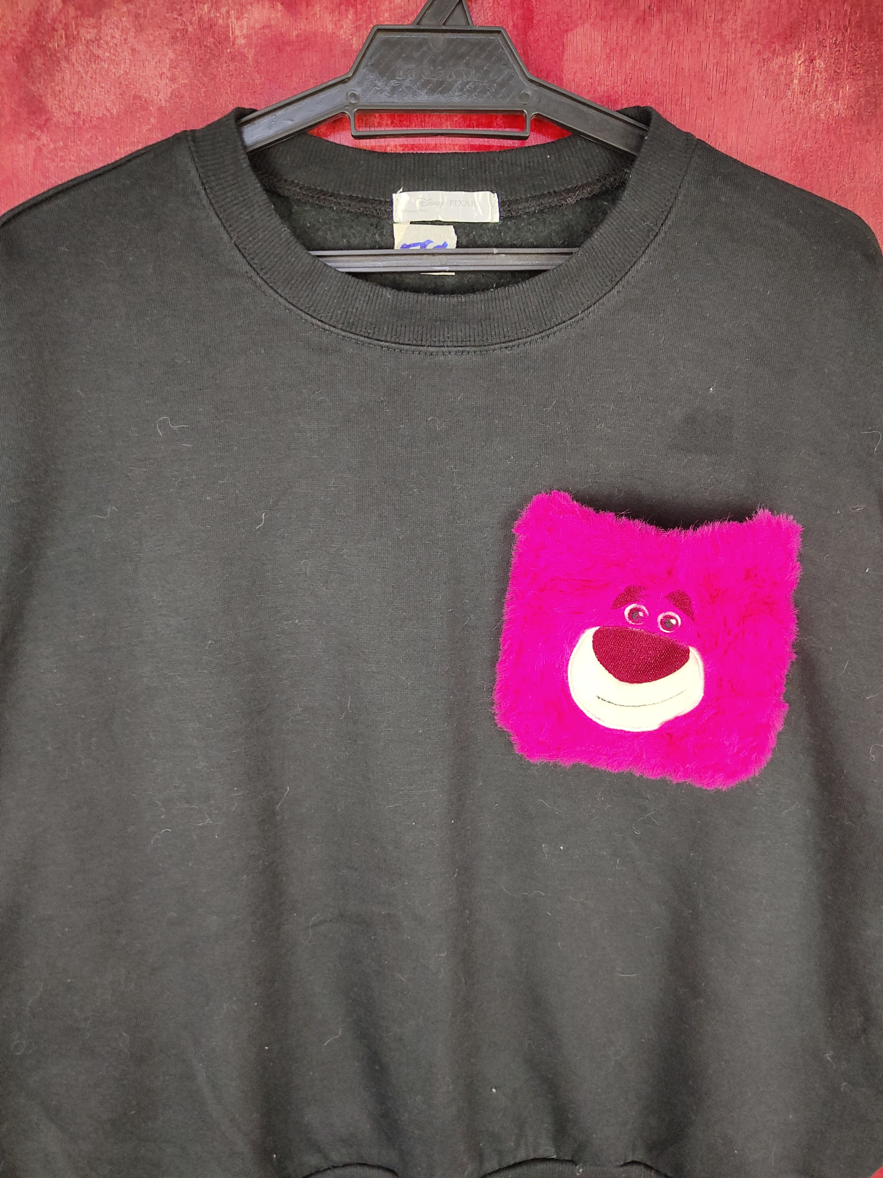 Disney × Japanese Brand Disney Pixar Lotso Black Sweatshirt #5768 Size M / US 6-8 / IT 42-44 - 2 Thumbnail