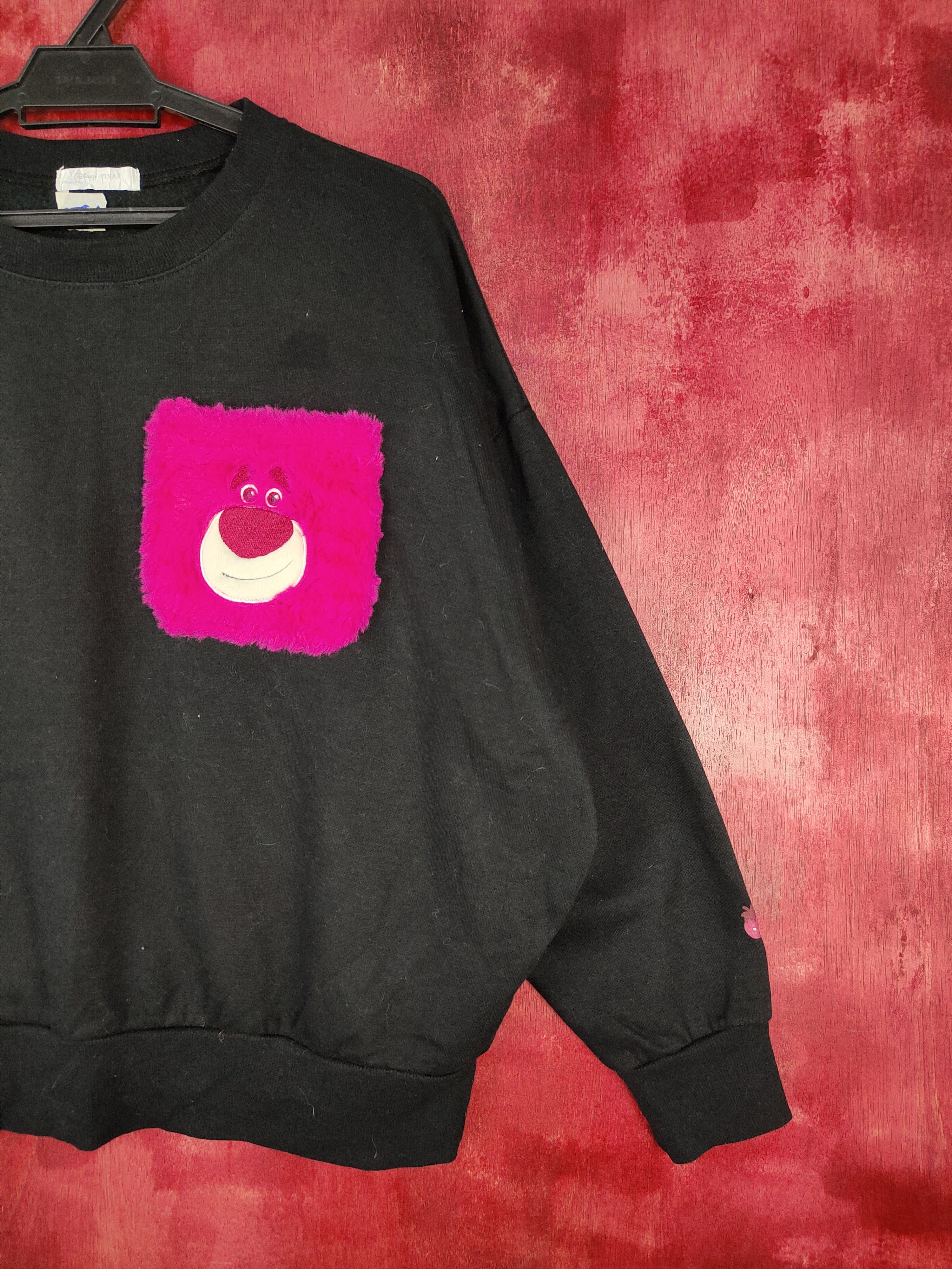 Disney × Japanese Brand Disney Pixar Lotso Black Sweatshirt #5768 Size M / US 6-8 / IT 42-44 - 6 Thumbnail
