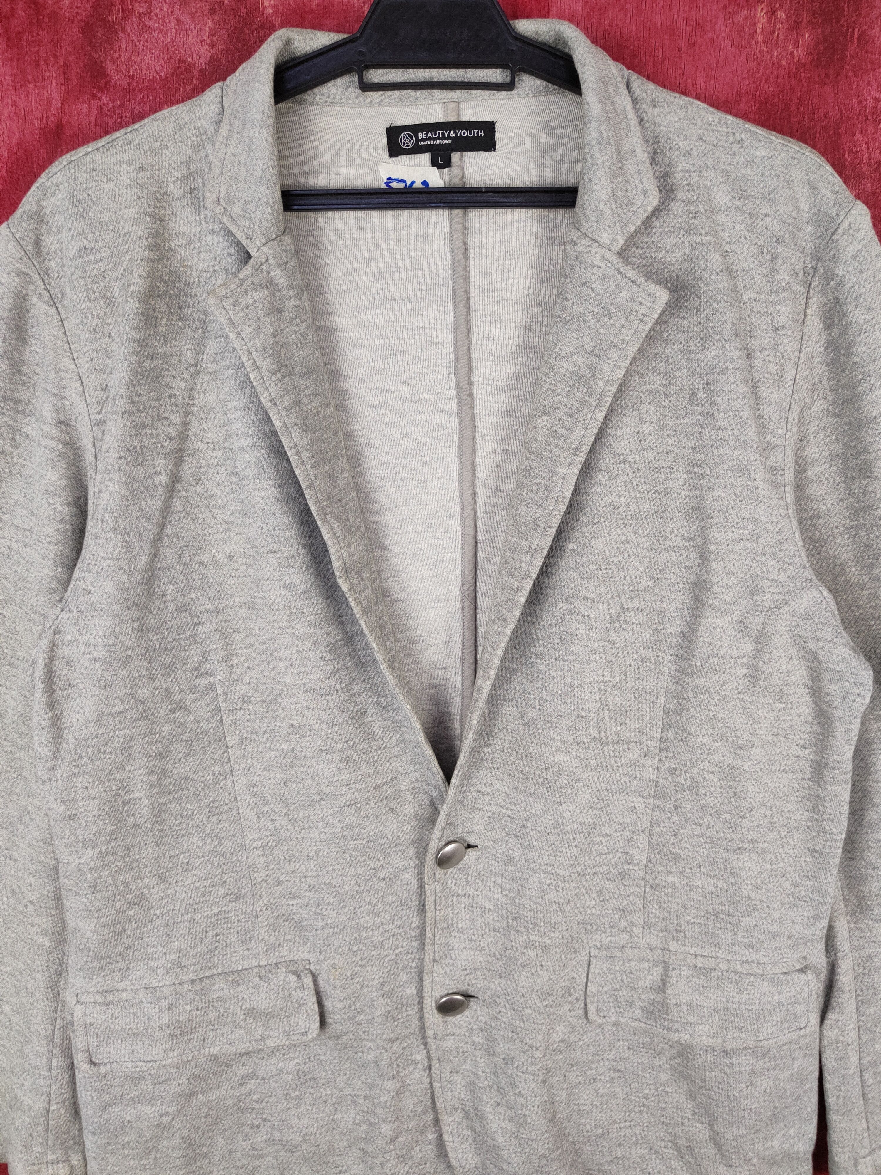 BEAUTY&YOUTH Beauty & Youth japan Gray Blazers jacket #5763 Size L / US 10 / IT 46 - 2 Thumbnail