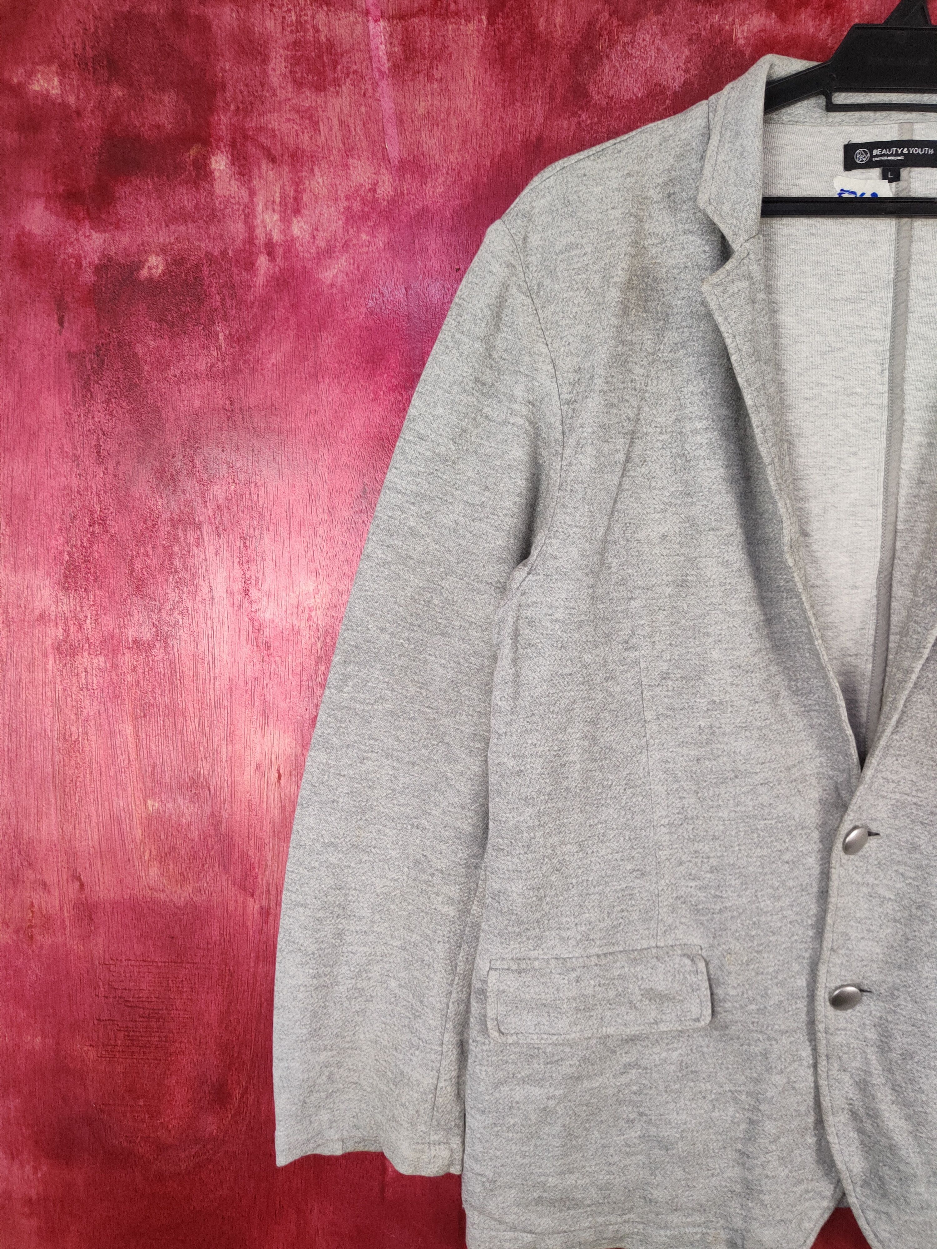 BEAUTY&YOUTH Beauty & Youth japan Gray Blazers jacket #5763 Size L / US 10 / IT 46 - 3 Thumbnail