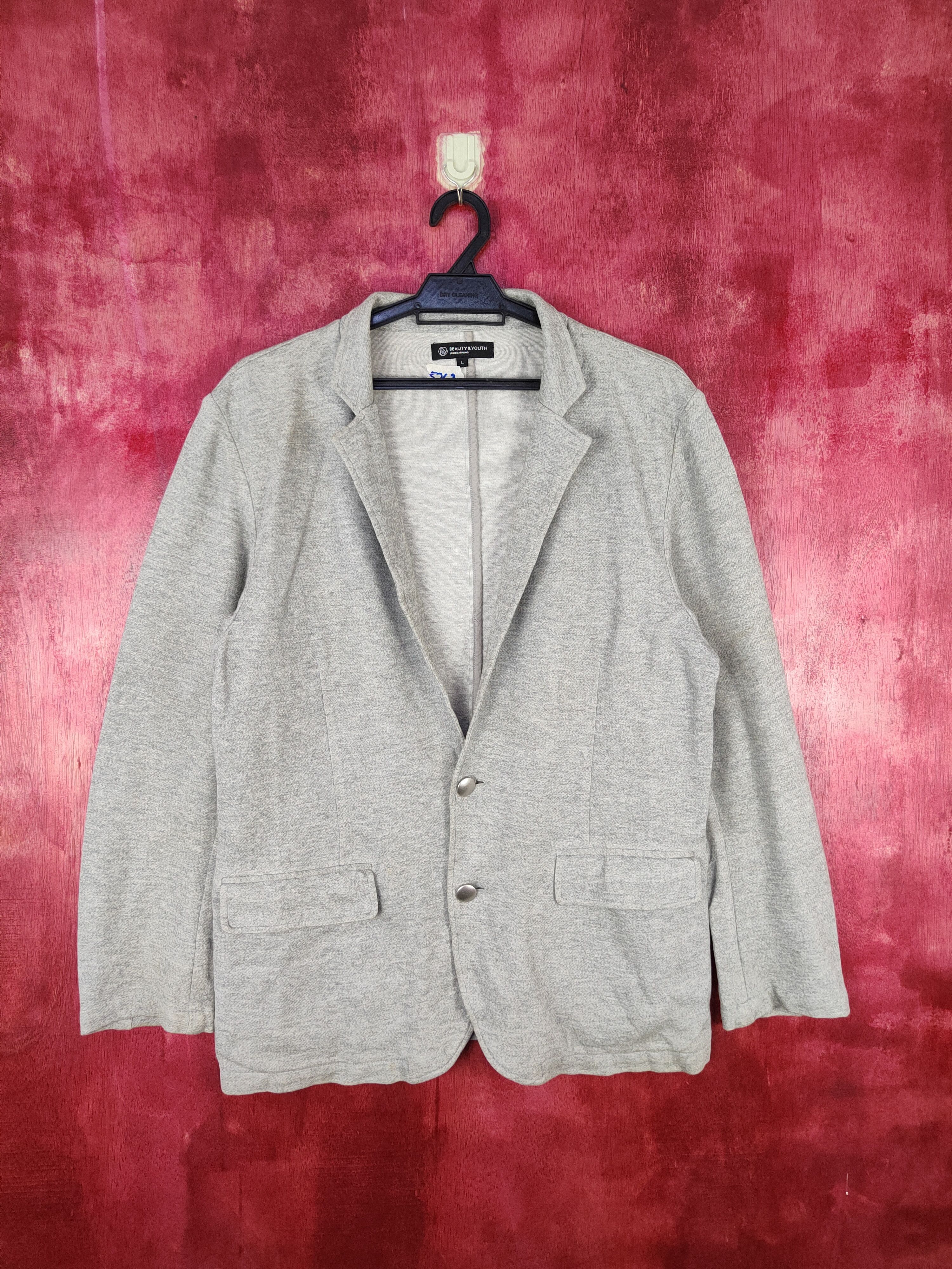 BEAUTY&YOUTH Beauty & Youth japan Gray Blazers jacket #5763 Size L / US 10 / IT 46 - 1 Thumbnail