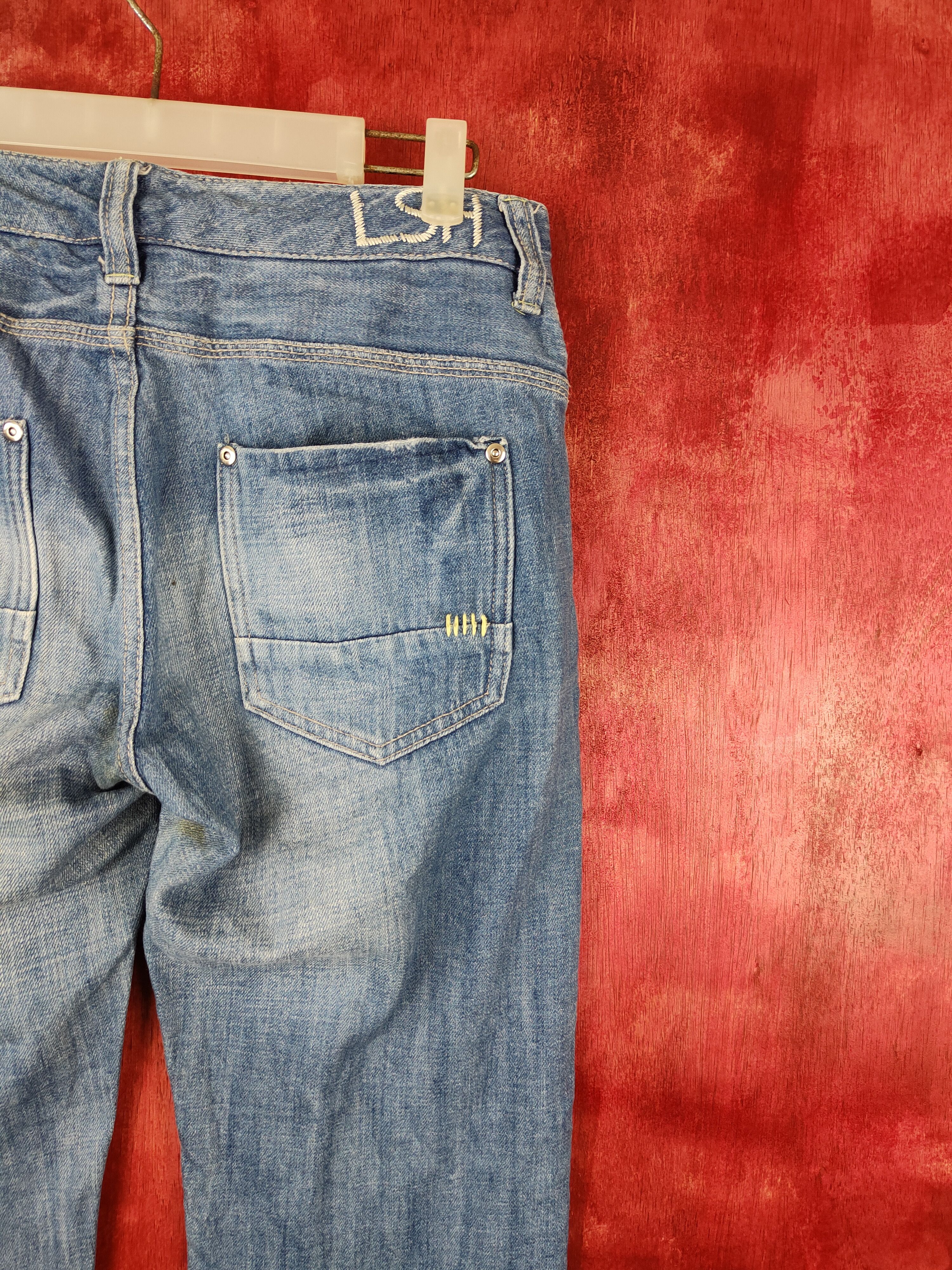 Japanese Brand × Vintage LSH Blue Faded vintage japan jeans Denim #5976 Size US 31 - 13 Thumbnail