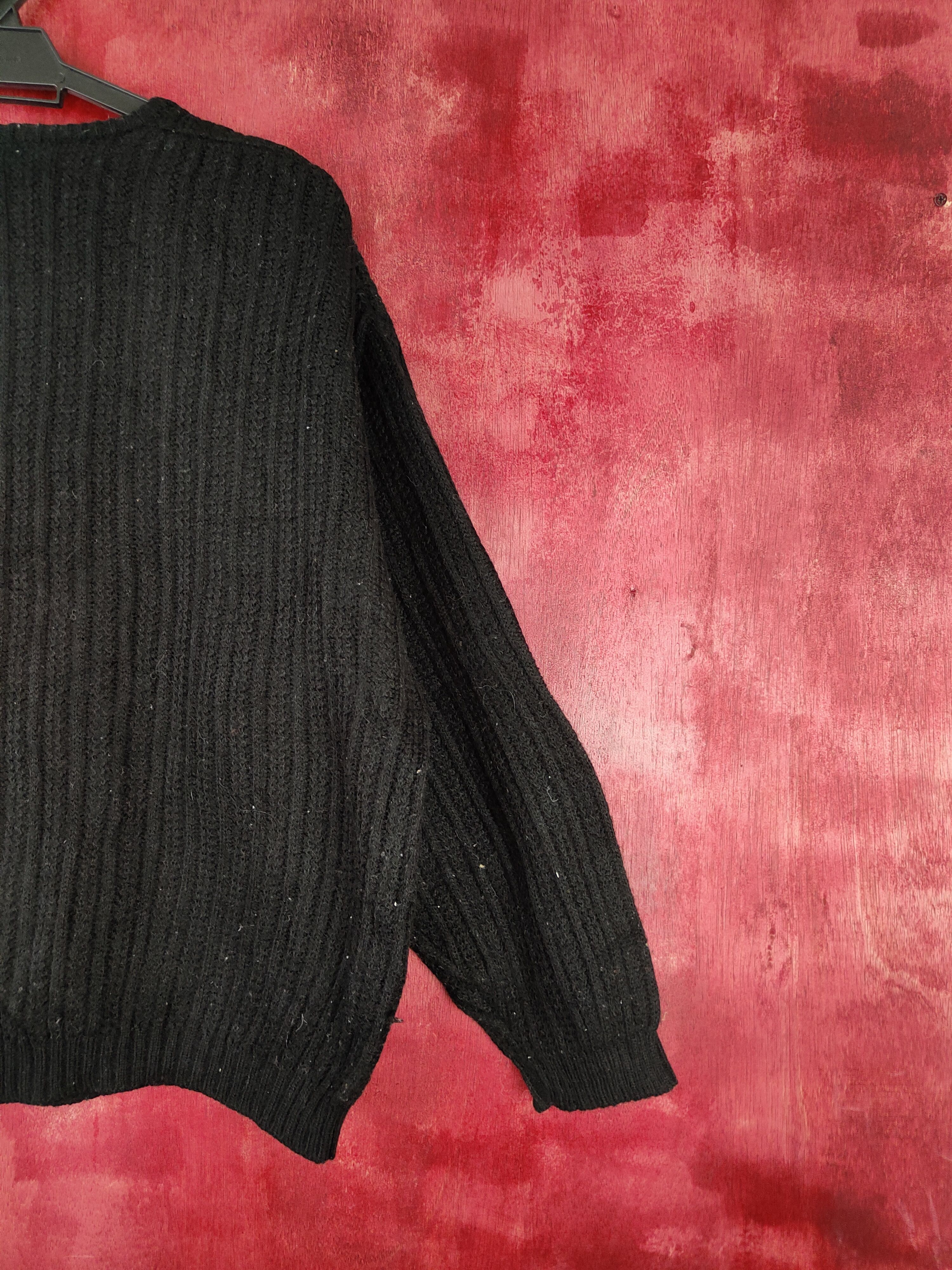 Japanese Brand × Vintage Pink & Pink Black Knitwear Cardigan #5931 Size L / US 10 / IT 46 - 9 Thumbnail