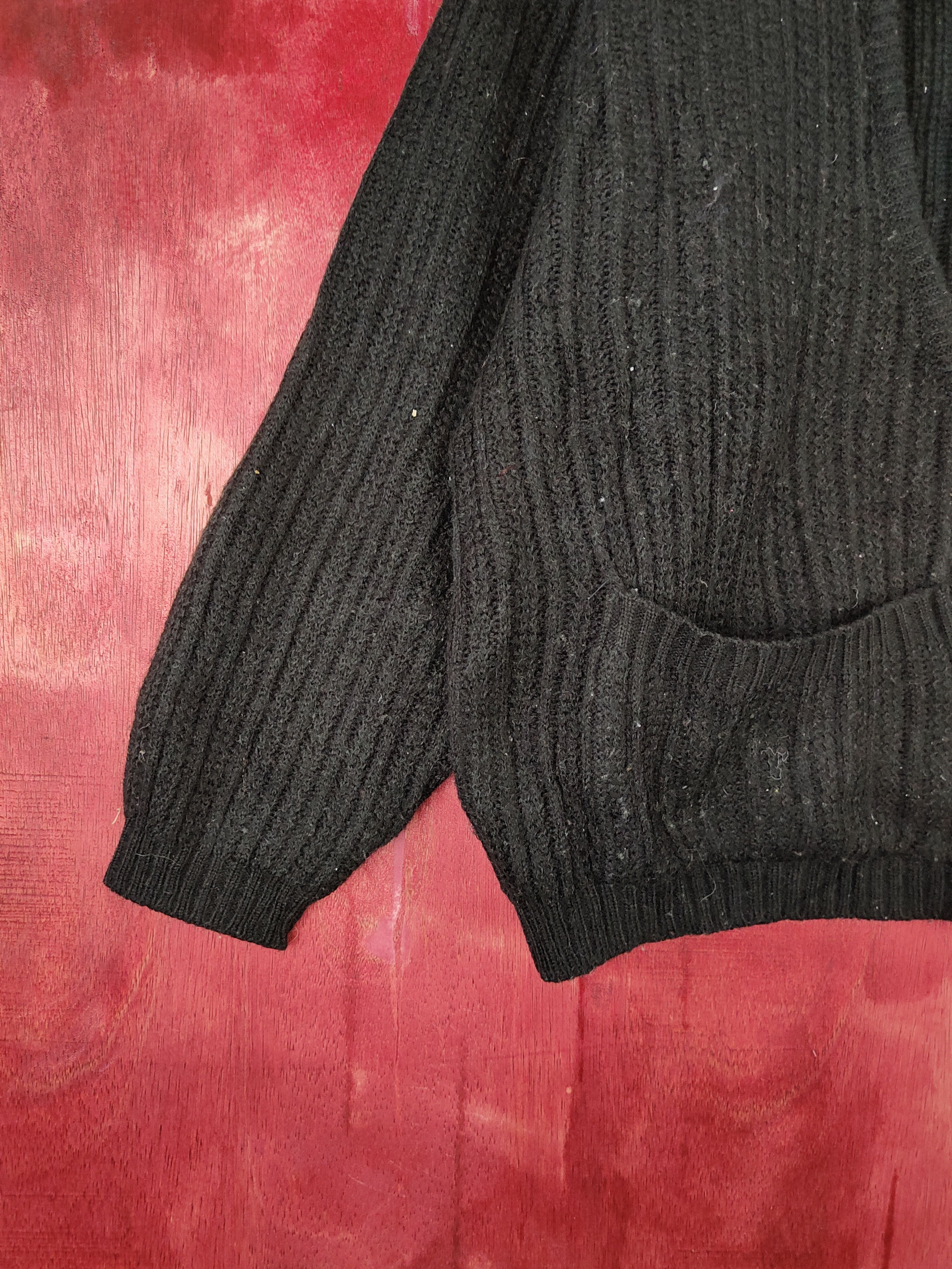 Japanese Brand × Vintage Pink & Pink Black Knitwear Cardigan #5931 Size L / US 10 / IT 46 - 4 Thumbnail