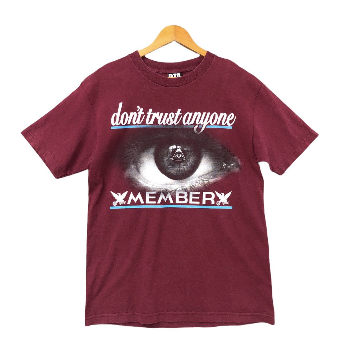 American Stitch × Vintage Don't Trust Anyone Illuminati Eyes Short Sleeve Tshirt Size US M / EU 48-50 / 2 - 1 Thumbnail