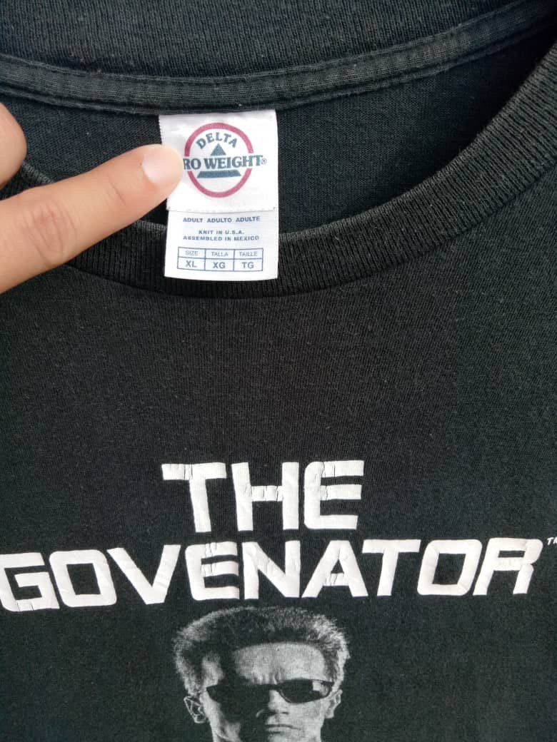 Vintage 💥THE GOVENATOR California Arnold Schwarzenegger tee shirt Size US XL / EU 56 / 4 - 2 Thumbnail