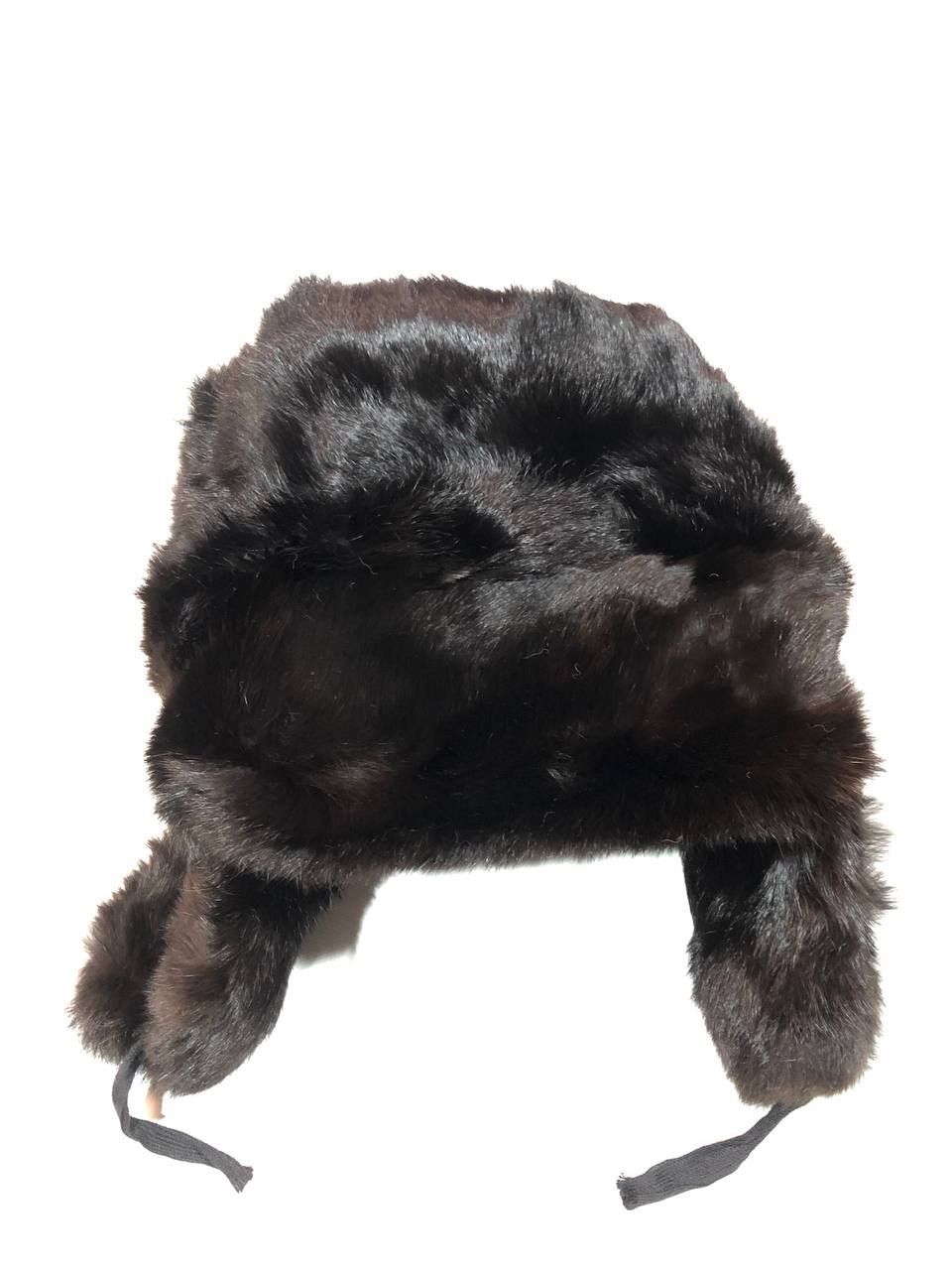 Japanese Brand × Vintage Vintage 90s Alt Fuzzy Mohair Ushanka USSR Hat Size ONE SIZE - 4 Thumbnail