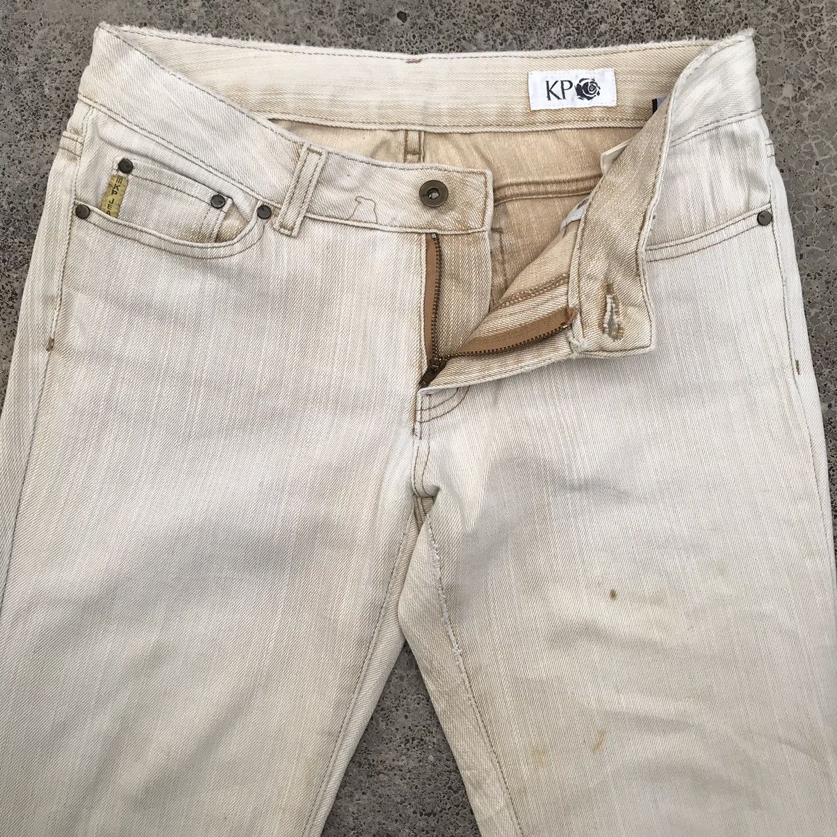 Japanese Brand Vintage Bootcut KP Jeans Flare Cowboy Denim Pants Size US 29 - 6 Thumbnail