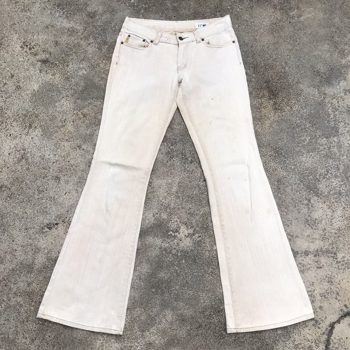 Japanese Brand Vintage Bootcut KP Jeans Flare Cowboy Denim Pants Size US 29 - 1 Thumbnail